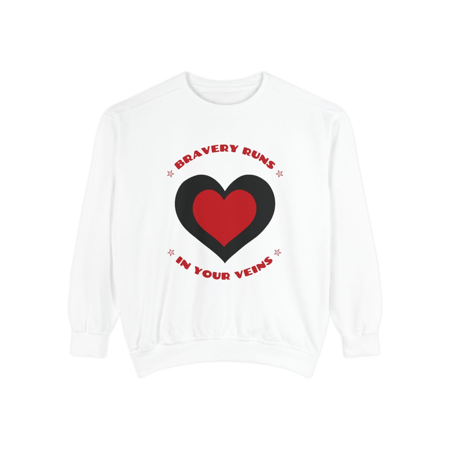 Firefighter Unisex Garment-Dyed Sweatshirt – Bravery runs in your veins