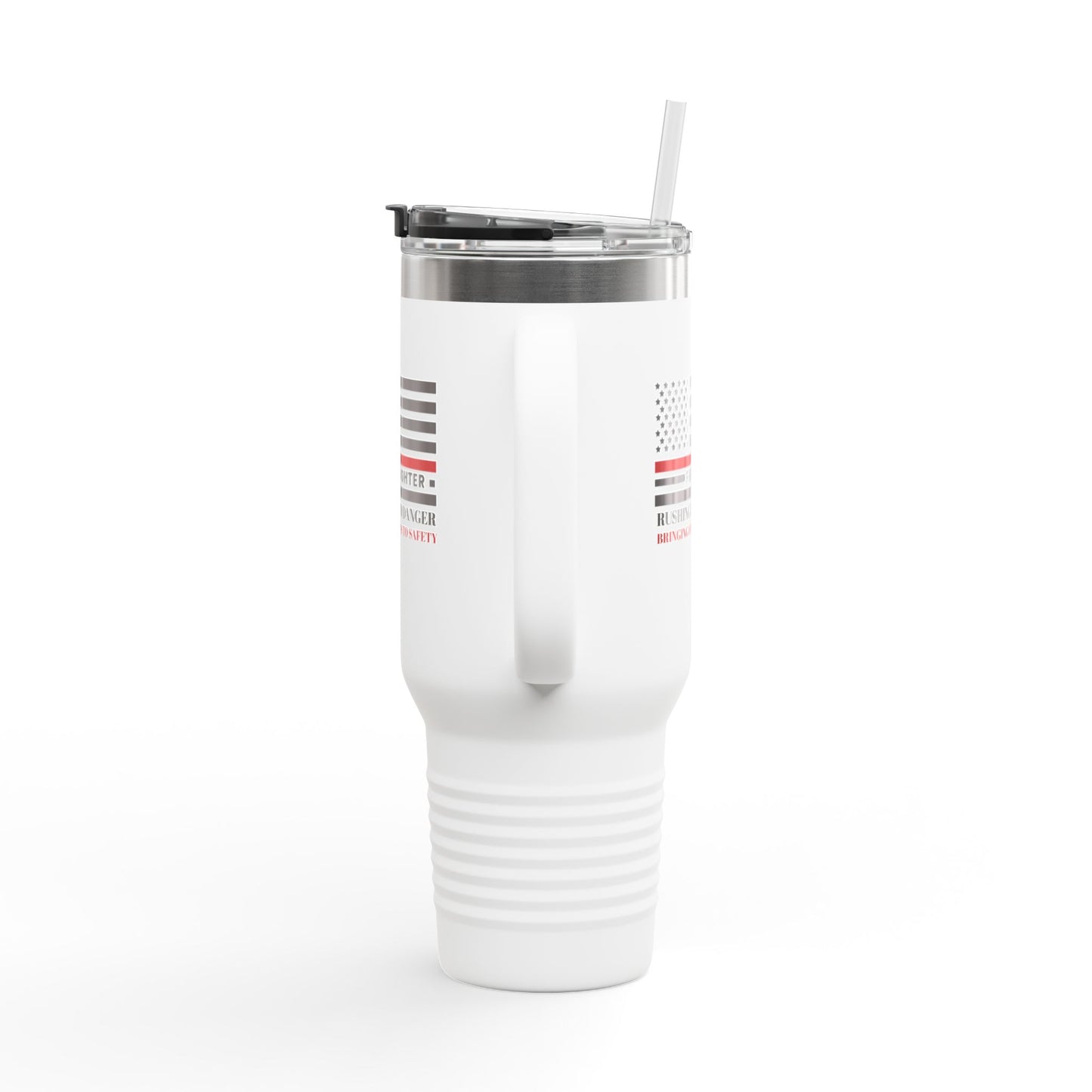 Firefighter Insulated Travel Mug, 40oz – Rushing into danger, bringing others to safety