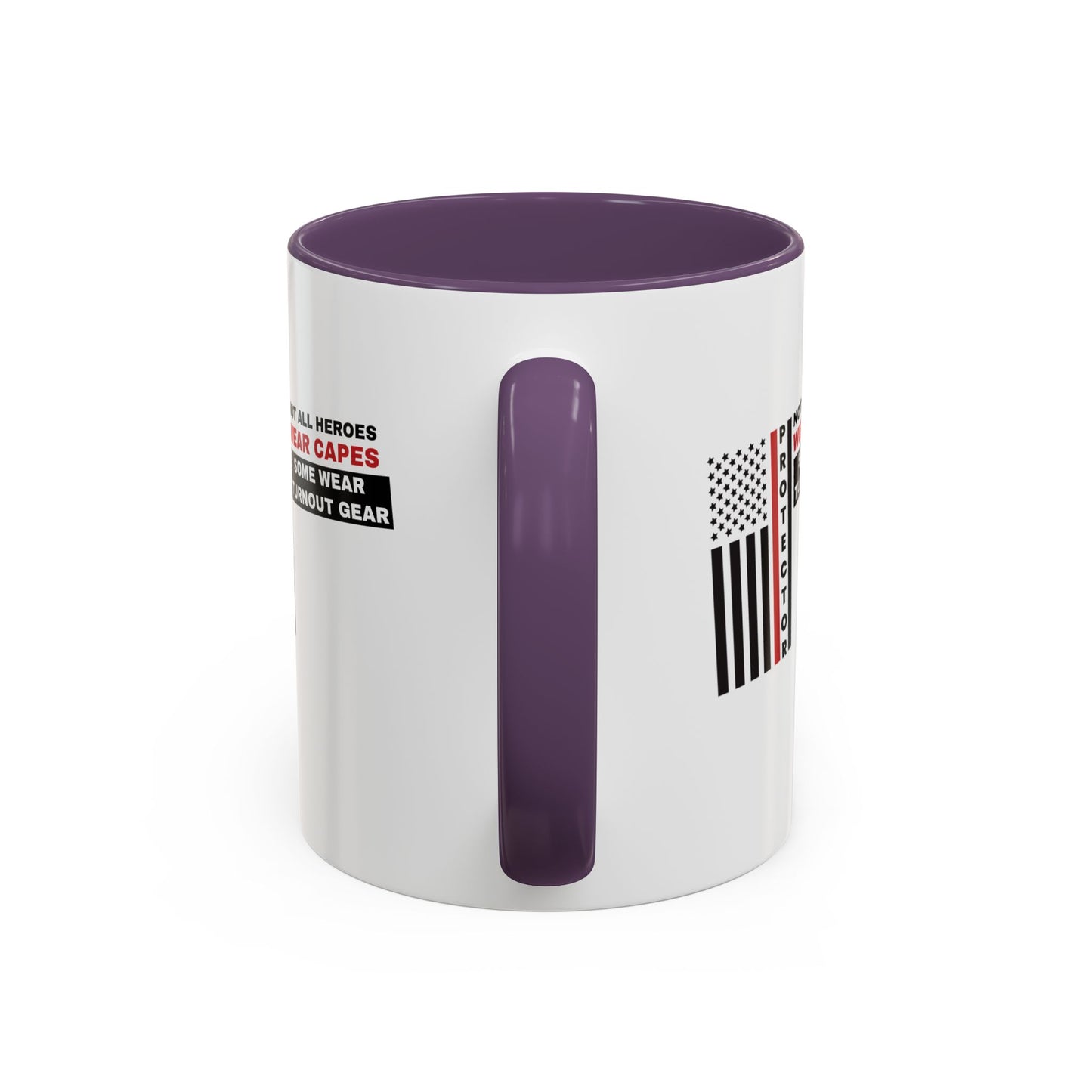 Firefighter Accent Coffee Mug – Not all heroes wear capes—some wear turnout gear