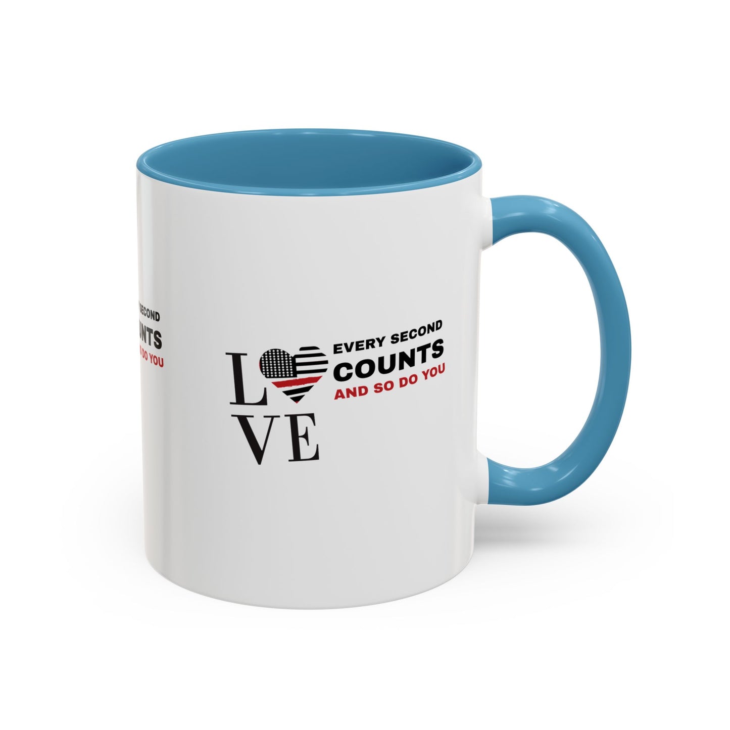 Firefighter Accent Coffee Mug – Every second counts, and so do you