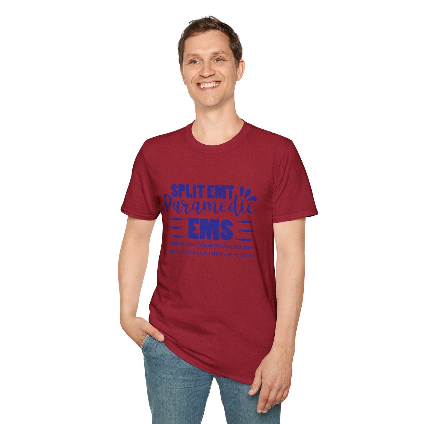 EMS Inspiration Softstyle T-Shirt – Thank you for rushing to the rescue when others run away