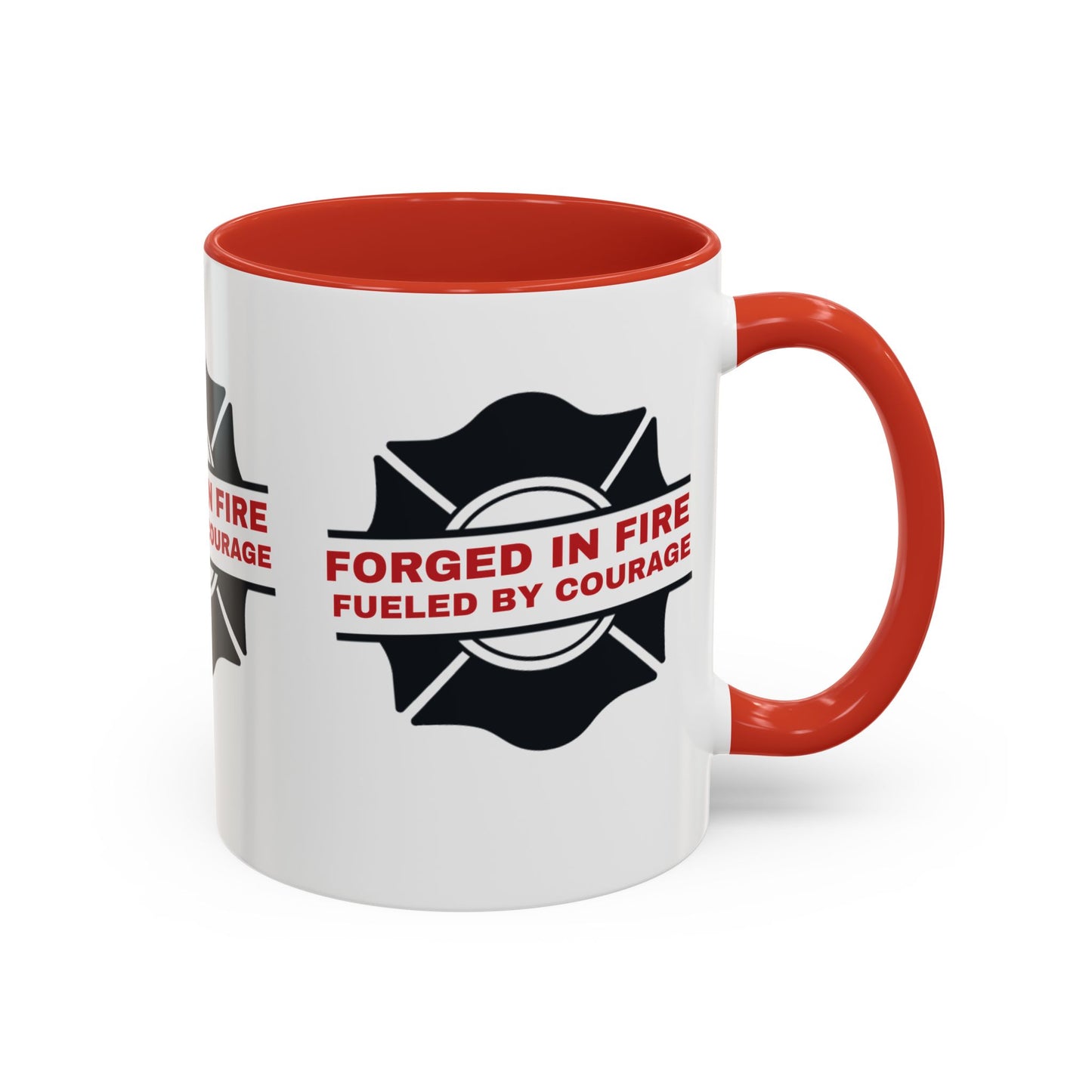 Firefighter Accent Coffee Mug – Forged in fire, fueled by courage