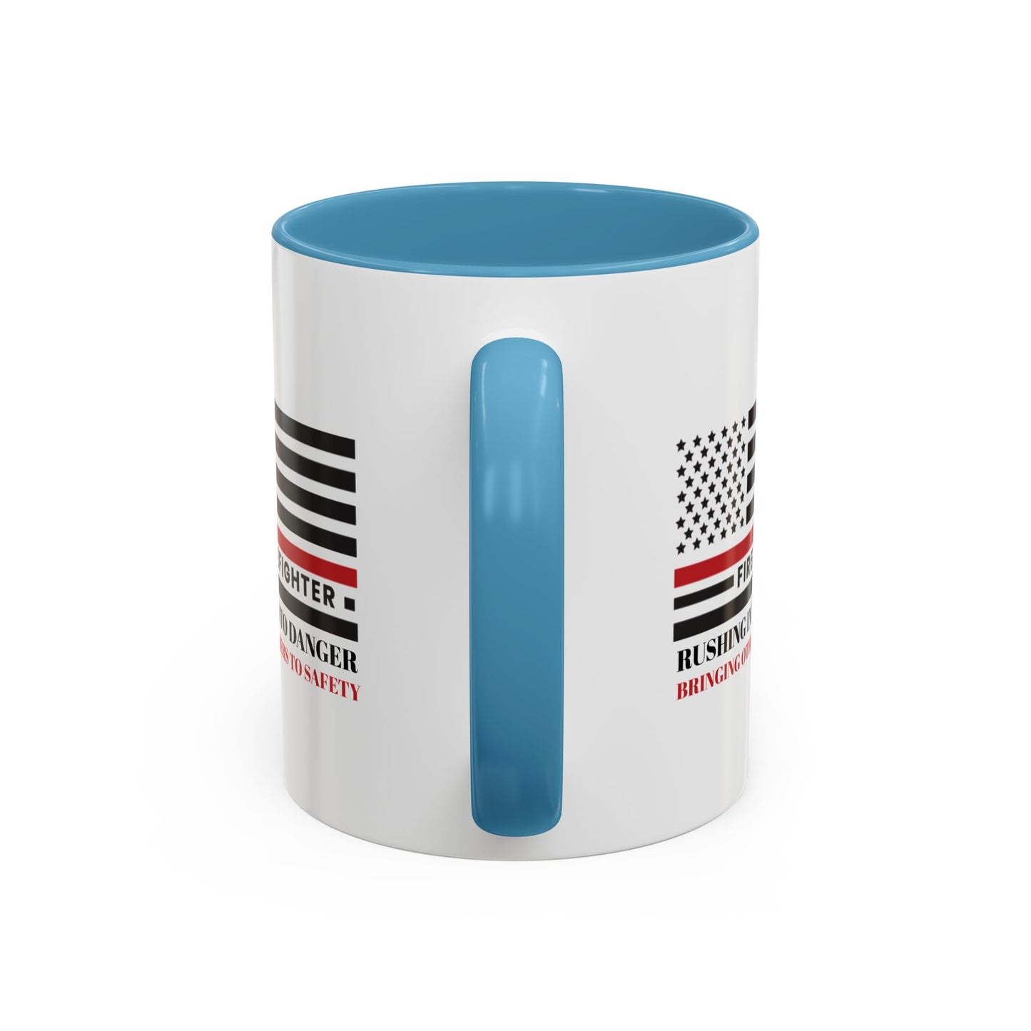 Firefighter Accent Coffee Mug – Rushing into danger, bringing others to safety
