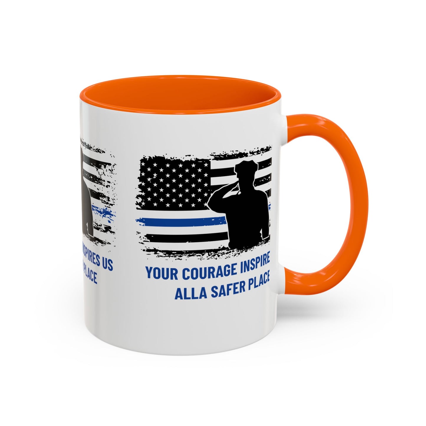 Police Accent Coffee Mug – Your courage inspires us all