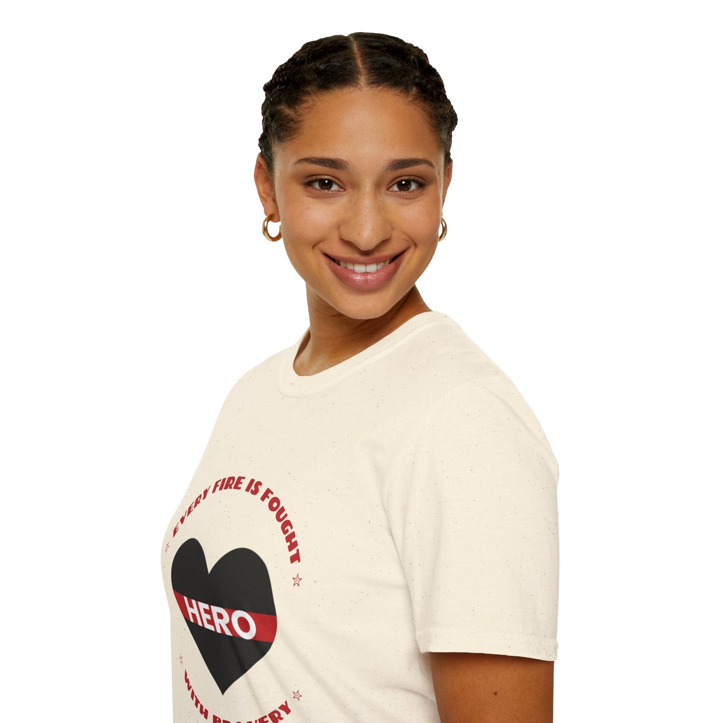 Firefighter Softstyle T-Shirt – Every fire is fought with bravery
