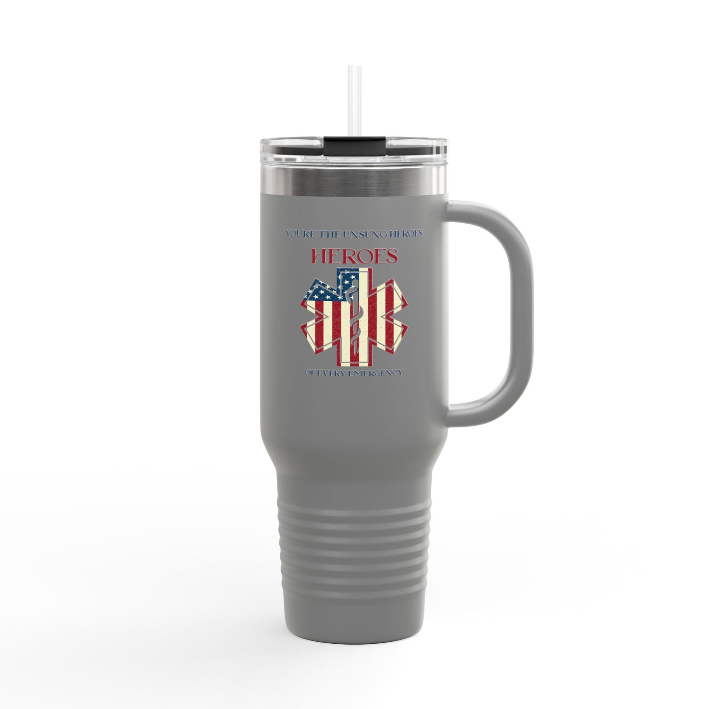 EMS Insulated Travel Mug, 40oz - You’re the unsung heroes of every emergency