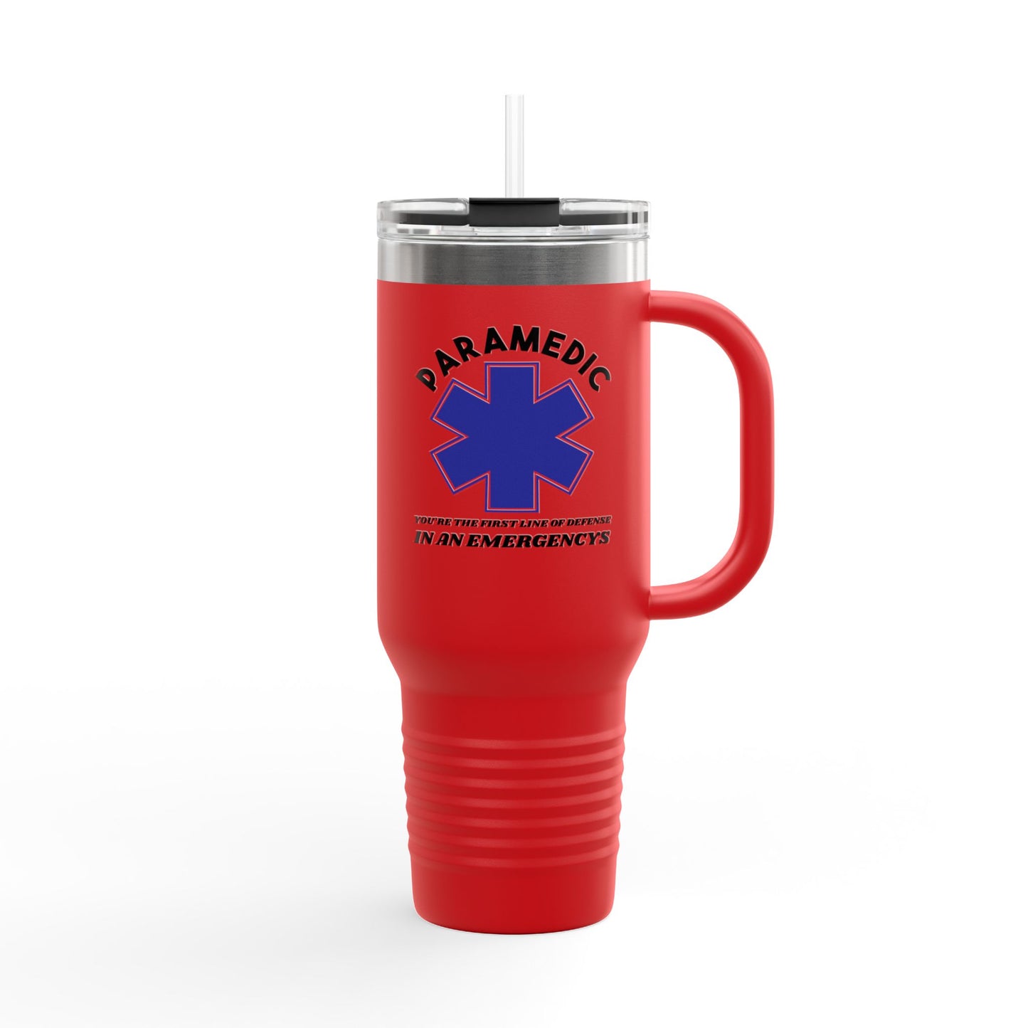 EMS Insulated Travel Mug, 40oz - You’re the first line of defense in an emergency