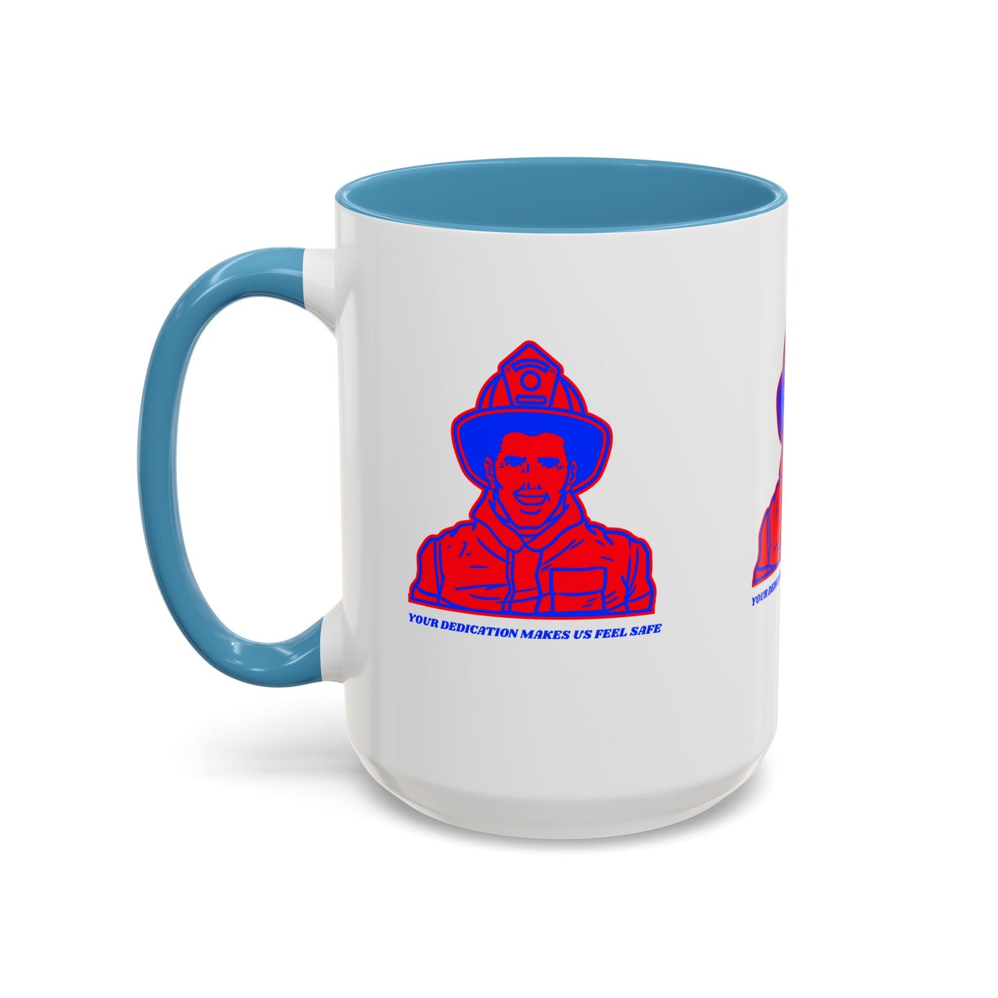 Firefighter Accent Coffee Mug – Your dedication makes us feel safe