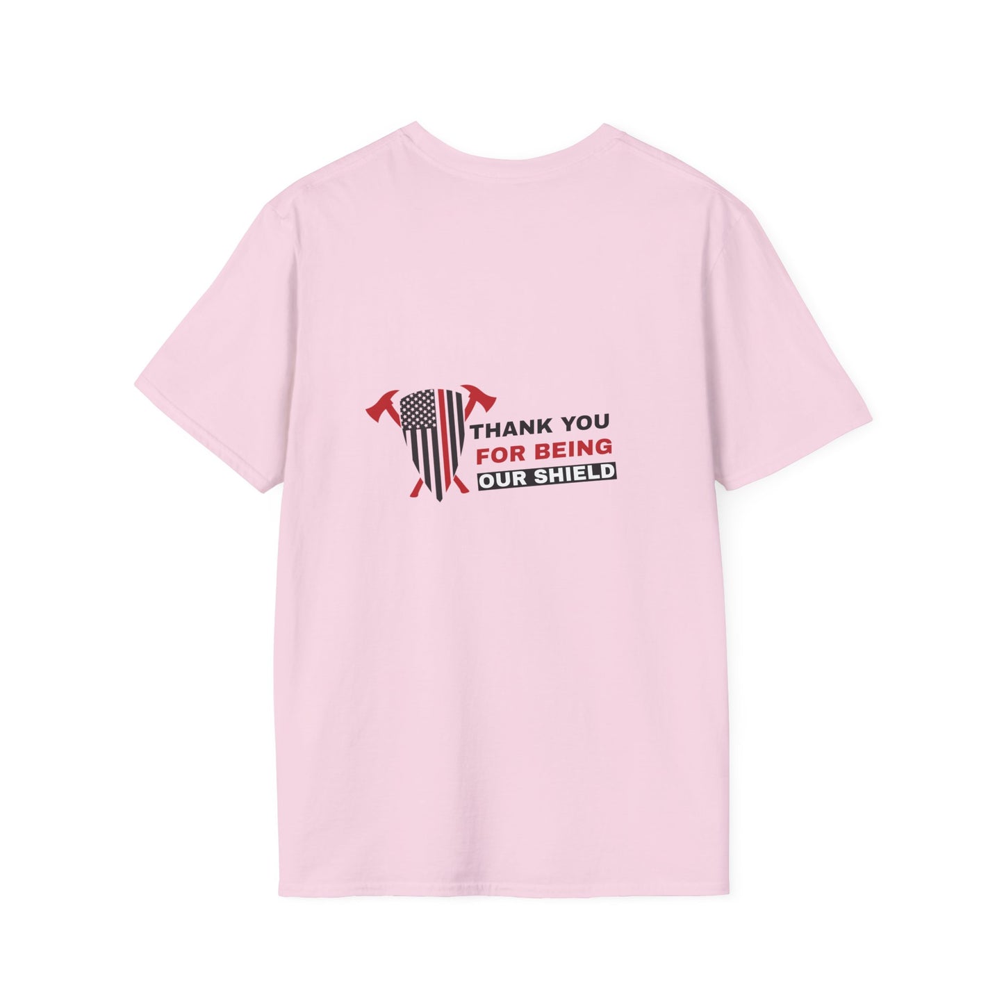 Firefighter Softstyle T-Shirt – Thank you for being our shield