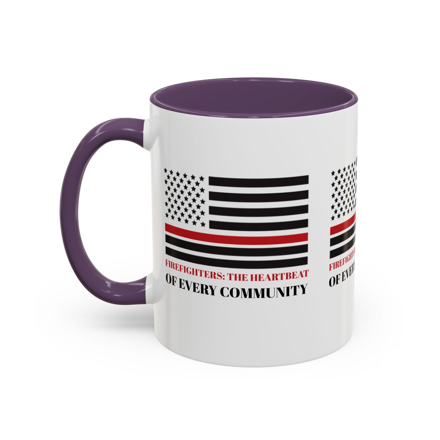 Firefighter Accent Coffee Mug – Firefighters: The heartbeat of every community