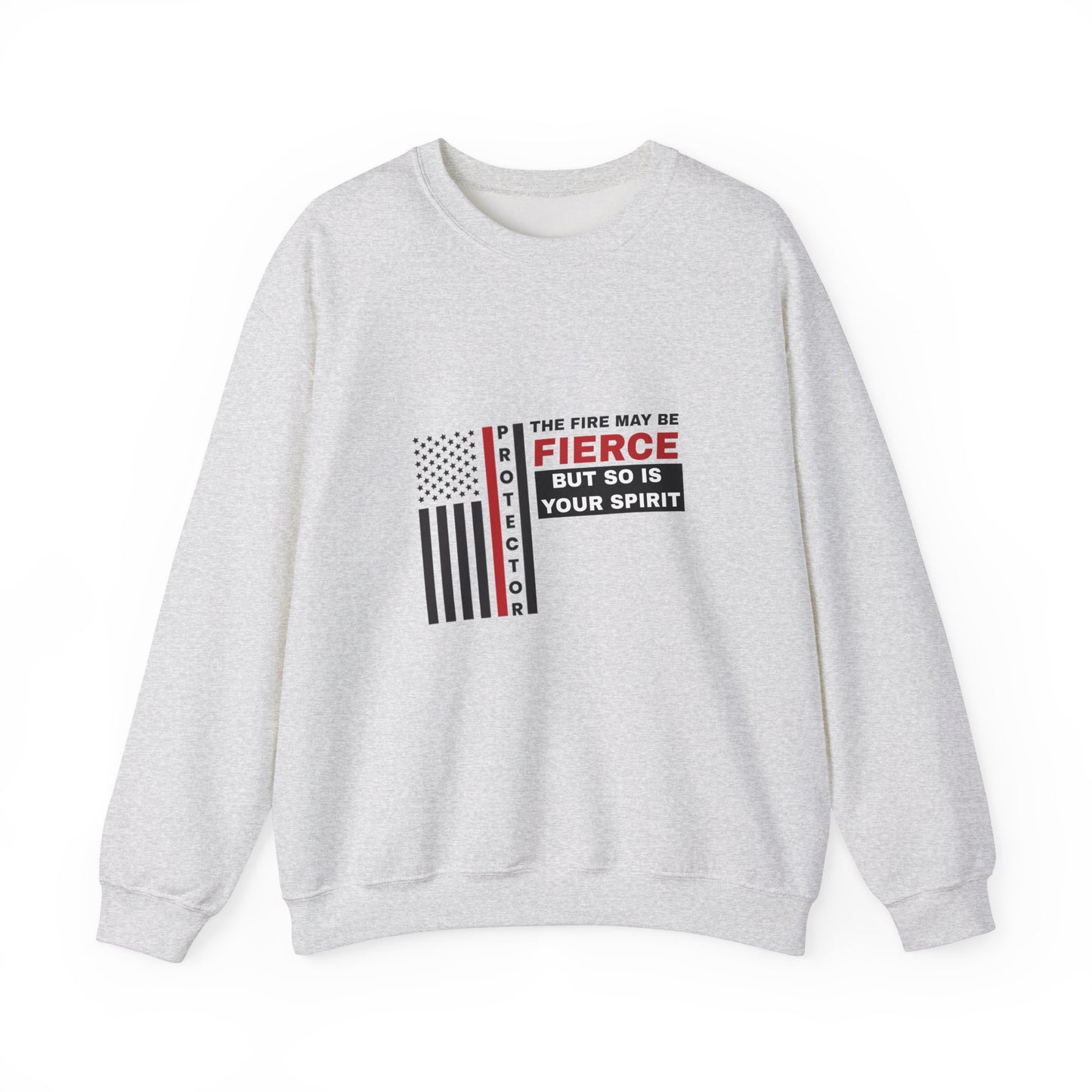 Firefighter Unisex Heavy Blend Crewneck Sweatshirt – Not all heroes wear capes—some wear turnout gear