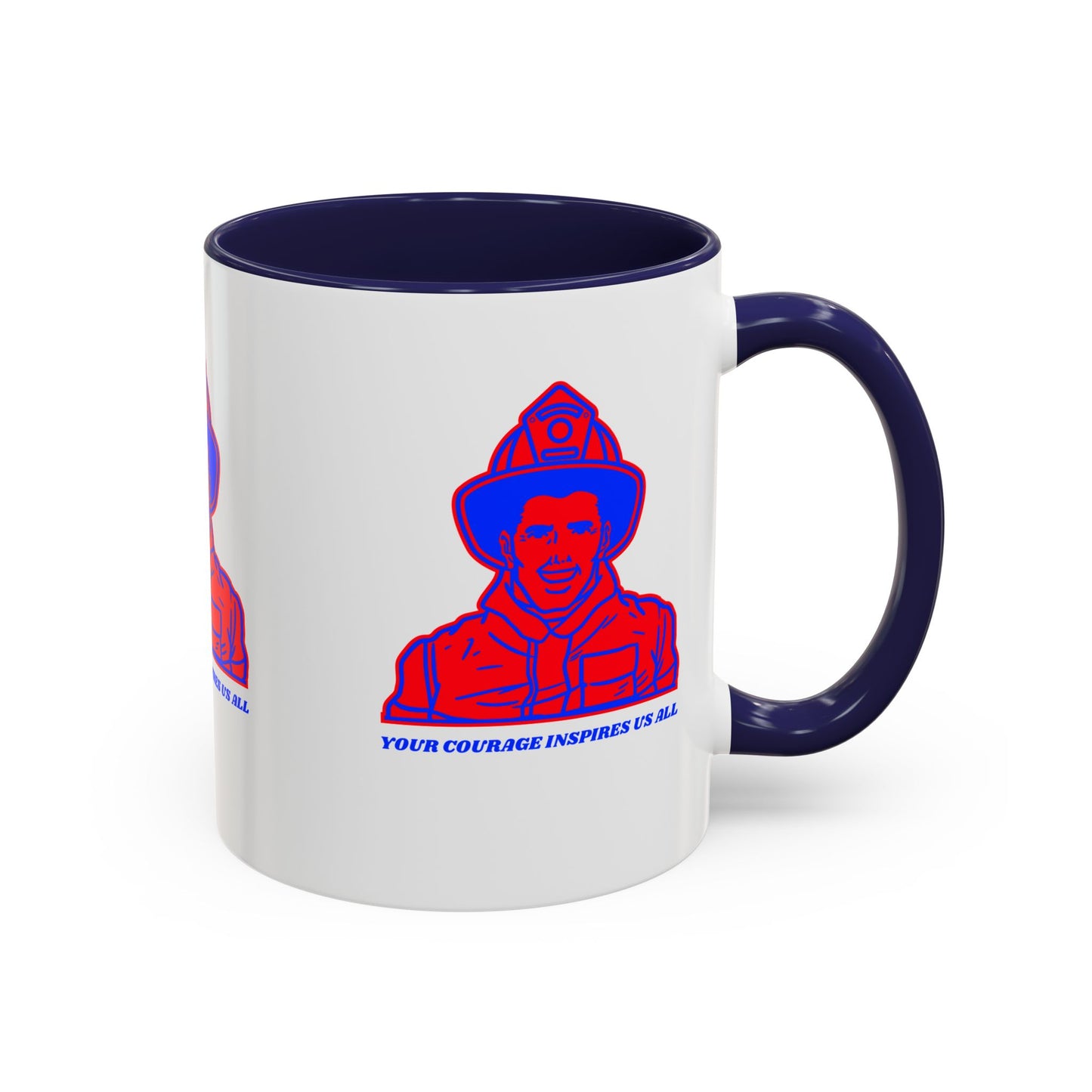 Firefighter Accent Coffee Mug – Your courage inspires us all