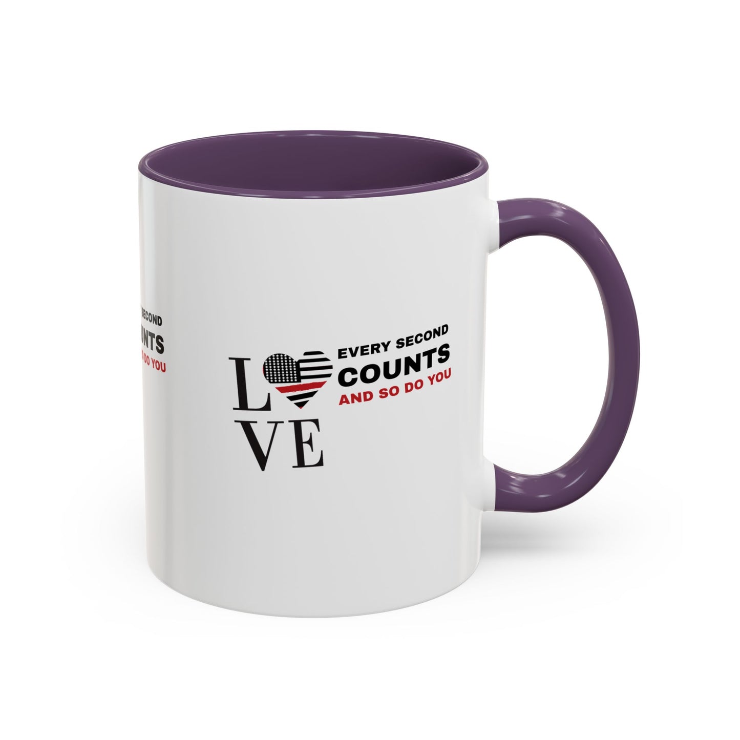 Firefighter Accent Coffee Mug – Every second counts, and so do you