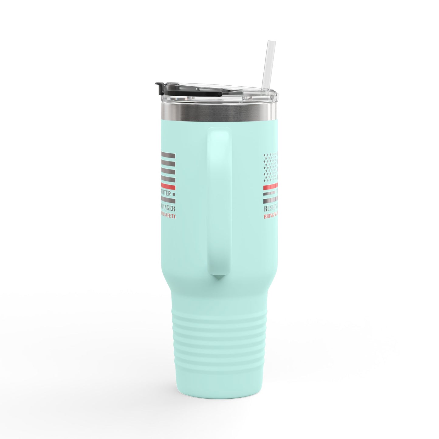 Firefighter Insulated Travel Mug, 40oz – Rushing into danger, bringing others to safety