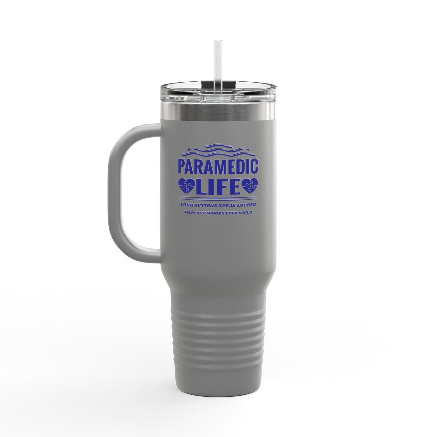 EMS Insulated Travel Mug, 40oz - Your actions speak louder than any words ever could