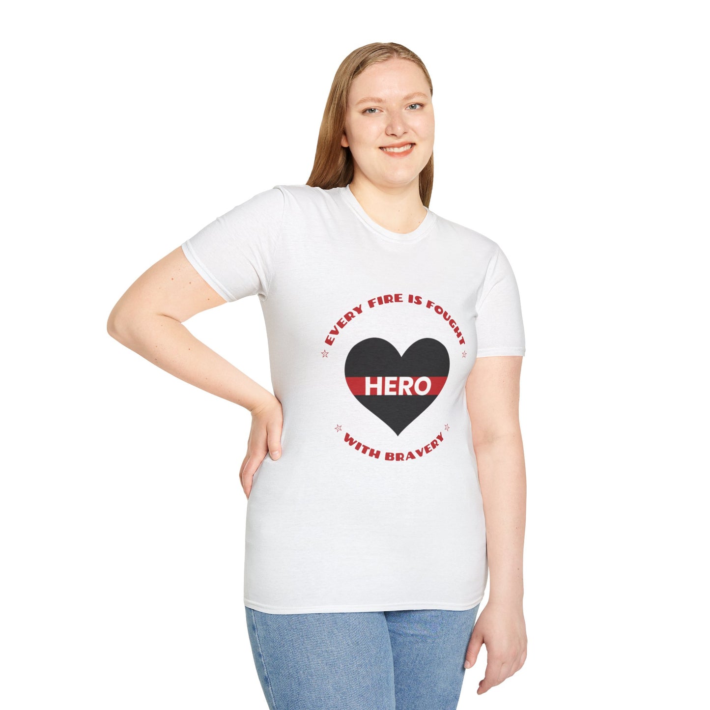 Firefighter Softstyle T-Shirt – Every fire is fought with bravery