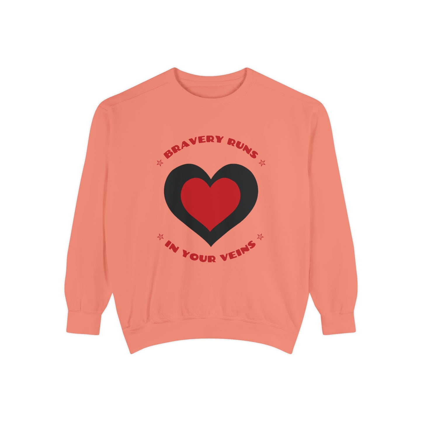 Firefighter Unisex Garment-Dyed Sweatshirt – Bravery runs in your veins