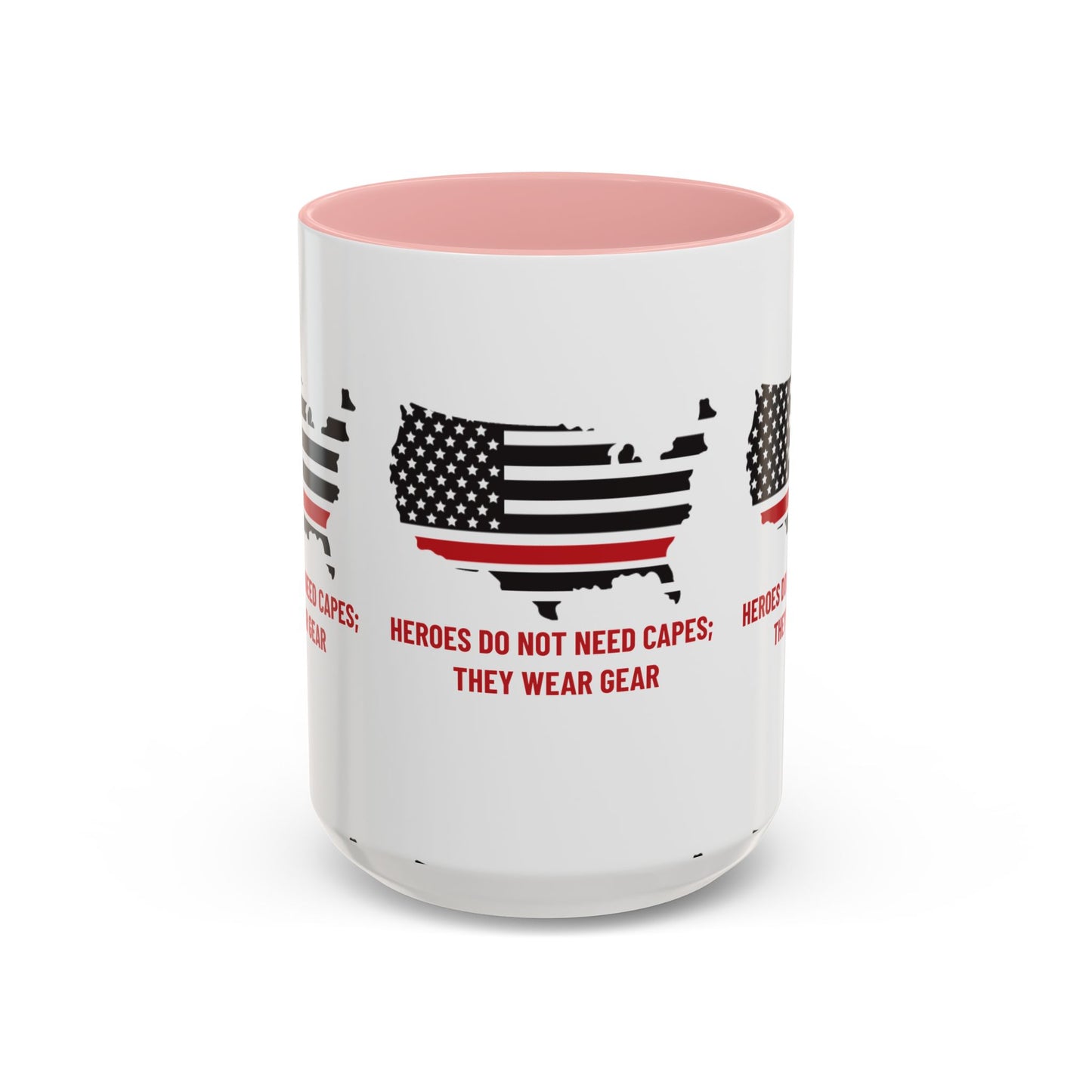 Firefighter Accent Coffee Mug – Heroes do not need capes; they wear gear