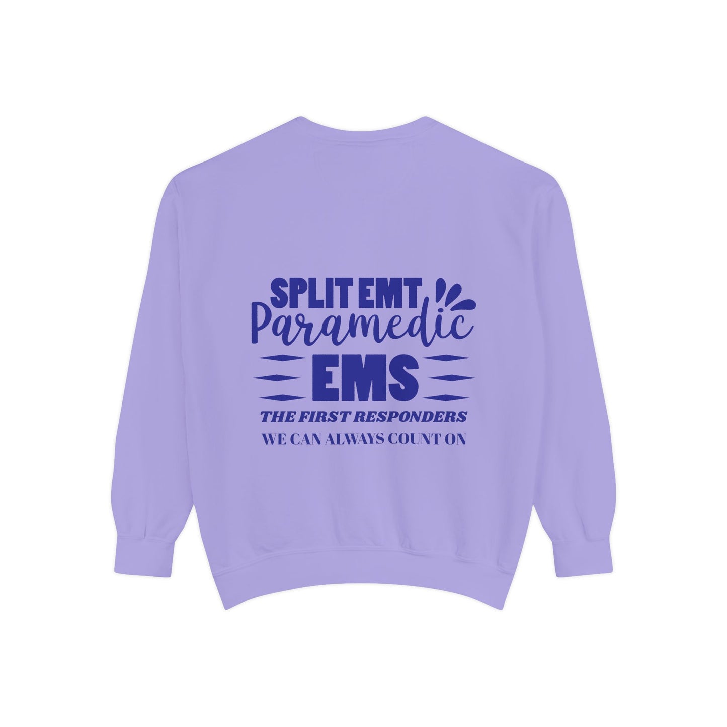 EMS Unisex Garment-Dyed Sweatshirt –EMS: the first responders we can always count on