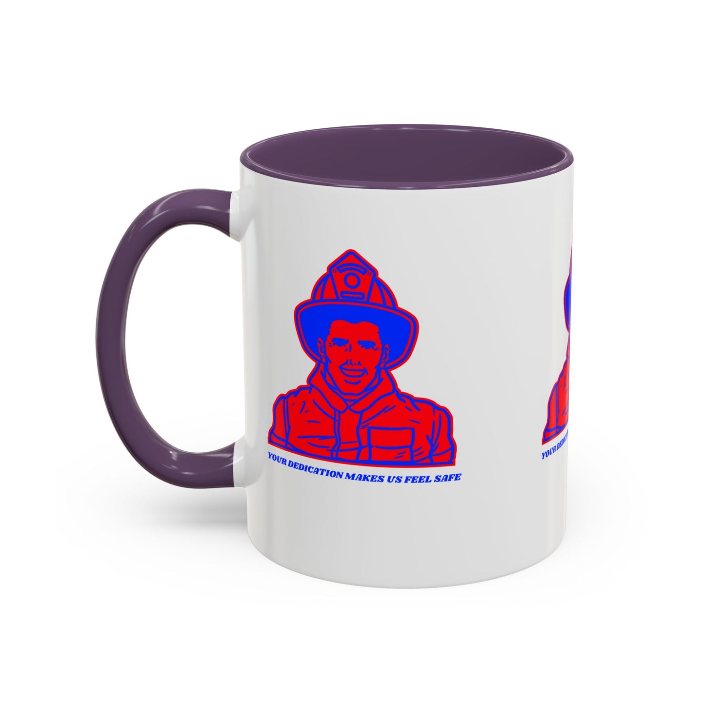 Firefighter Accent Coffee Mug – Your dedication makes us feel safe
