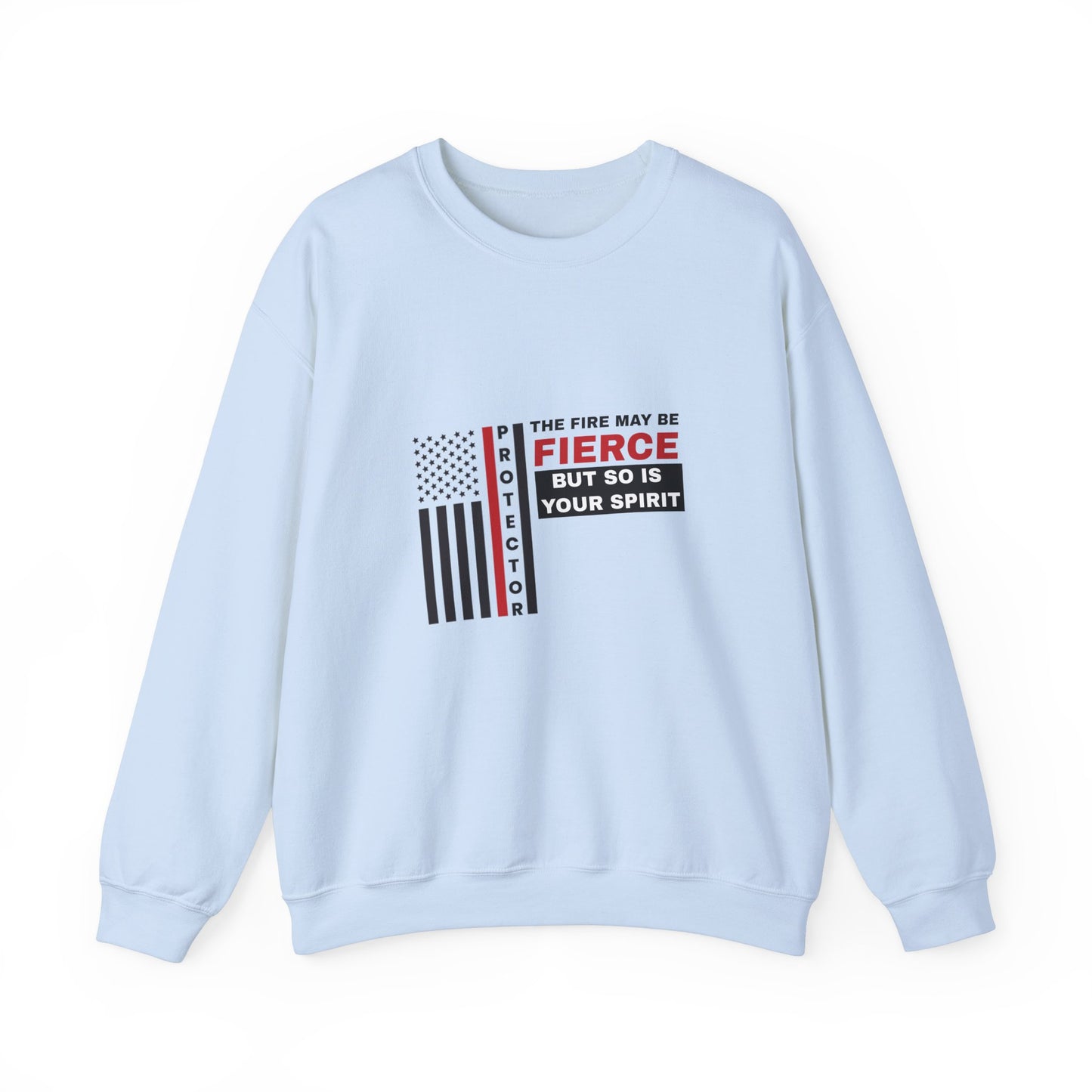Firefighter Unisex Heavy Blend Crewneck Sweatshirt – Not all heroes wear capes—some wear turnout gear