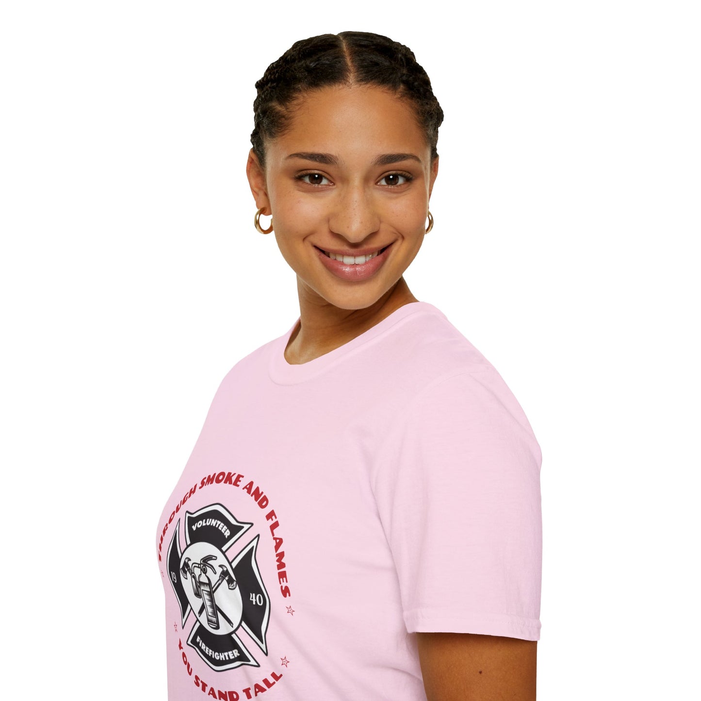Firefighter Softstyle T-Shirt – Through smoke and flames, you stand tall