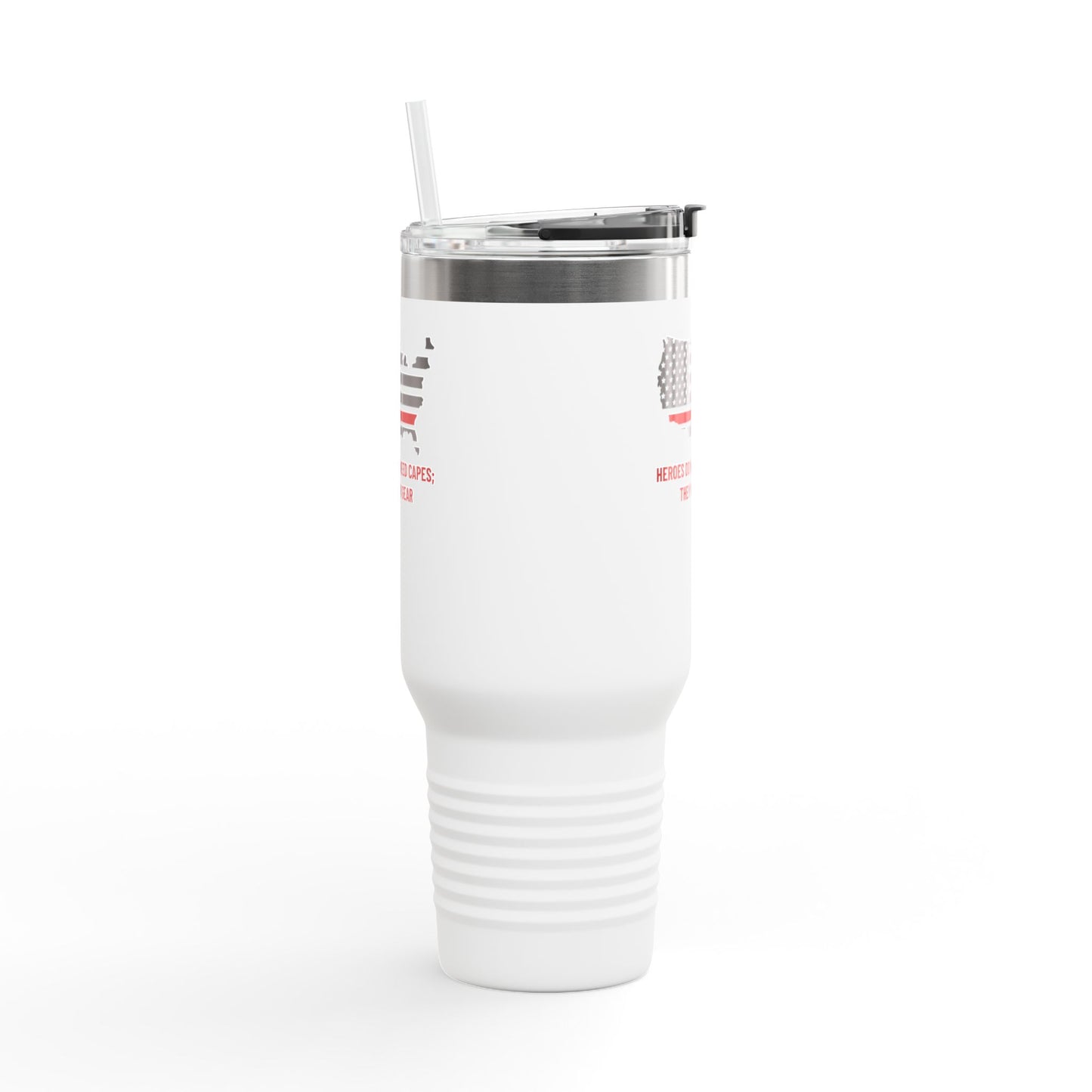 Firefighter Insulated Travel Mug, 40oz – Heroes do not need capes; they wear gear