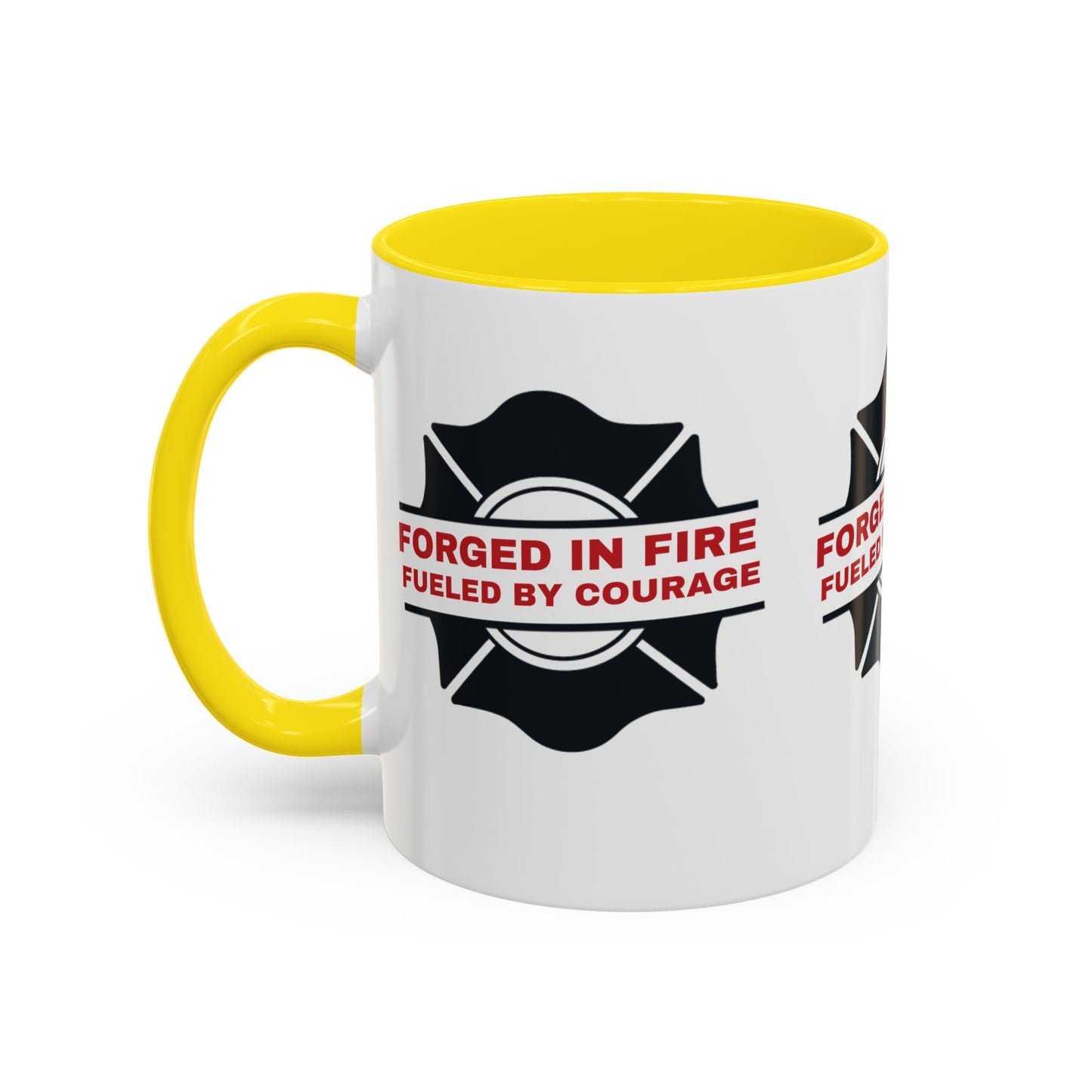 Firefighter Accent Coffee Mug – Forged in fire, fueled by courage