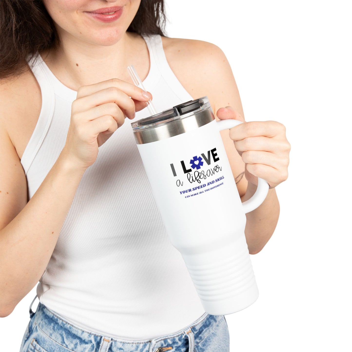 EMS Insulated Travel Mug, 40oz - Your speed and skill can make all the difference