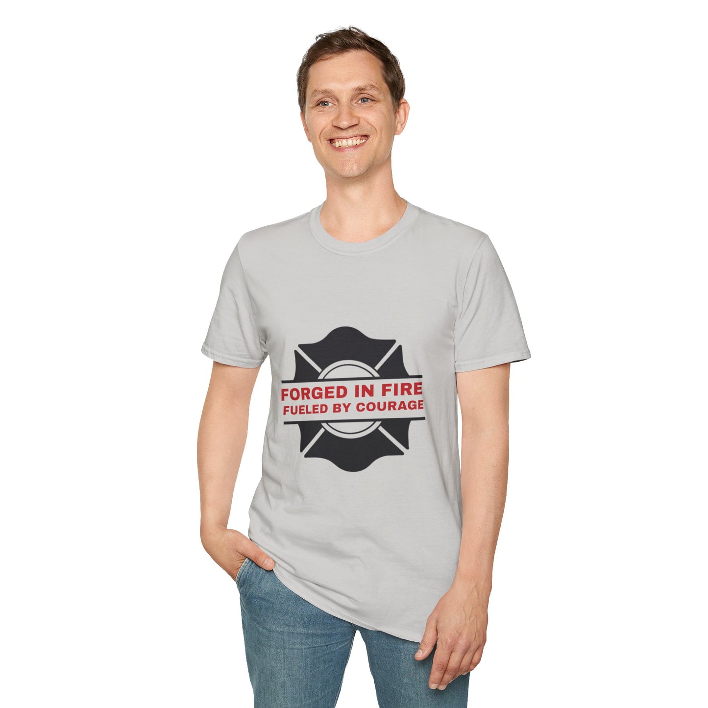 Firefighter Softstyle T-Shirt – Forged in fire, fueled by courage
