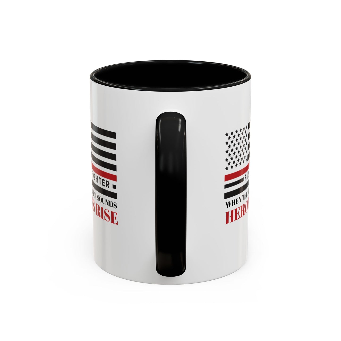 Firefighter Accent Coffee Mug – When the alarm sounds, heroes rise