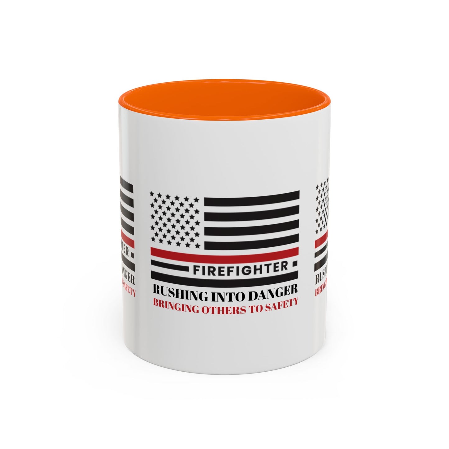 Firefighter Accent Coffee Mug – Rushing into danger, bringing others to safety