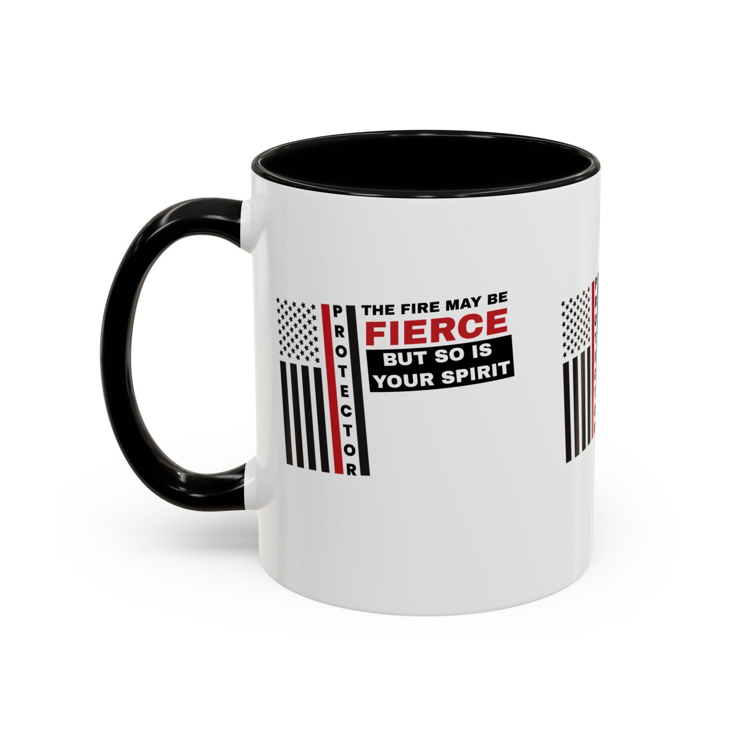 Firefighter Accent Coffee Mug – The fire may be fierce, but so is your spirit