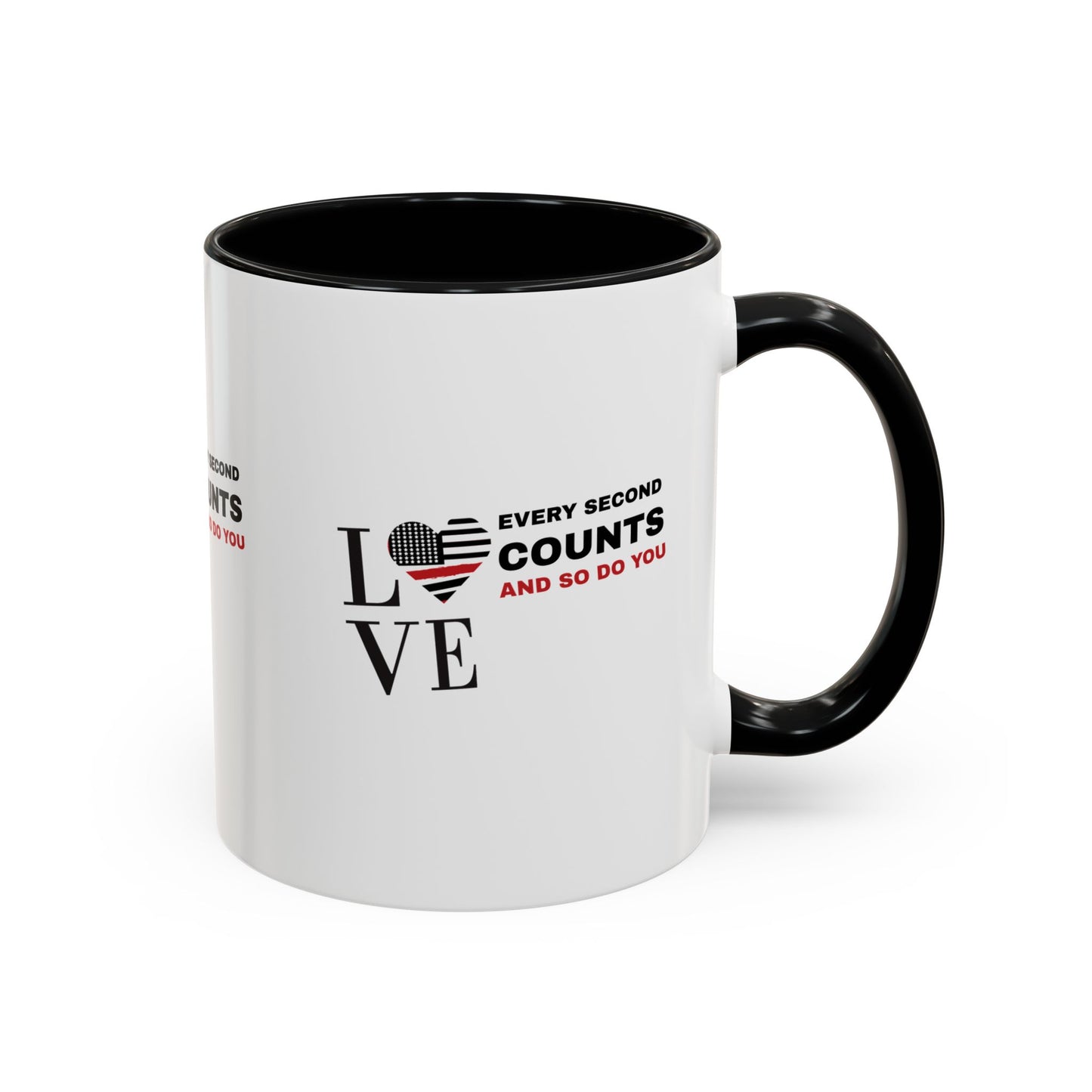 Firefighter Accent Coffee Mug – Every second counts, and so do you