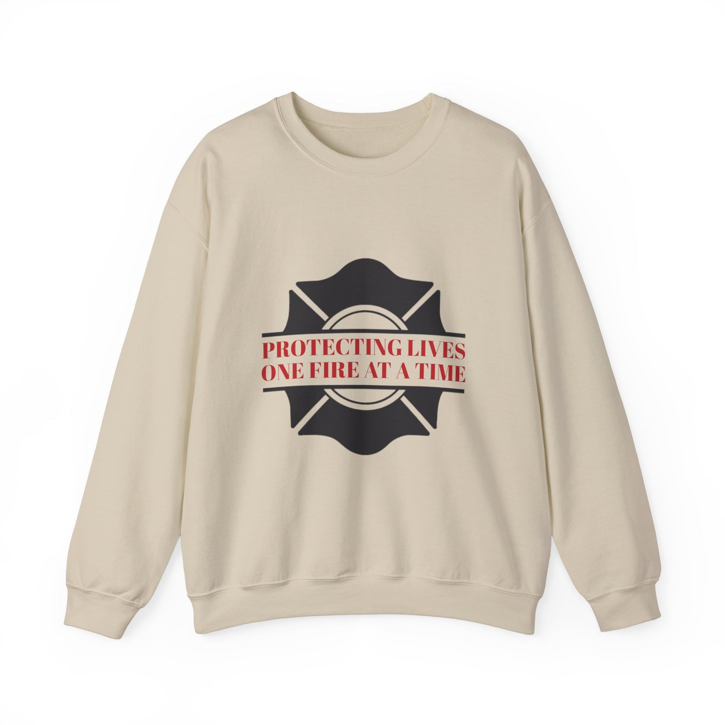 Firefighter Unisex Heavy Blend Crewneck Sweatshirt – Protecting lives, one fire at a time