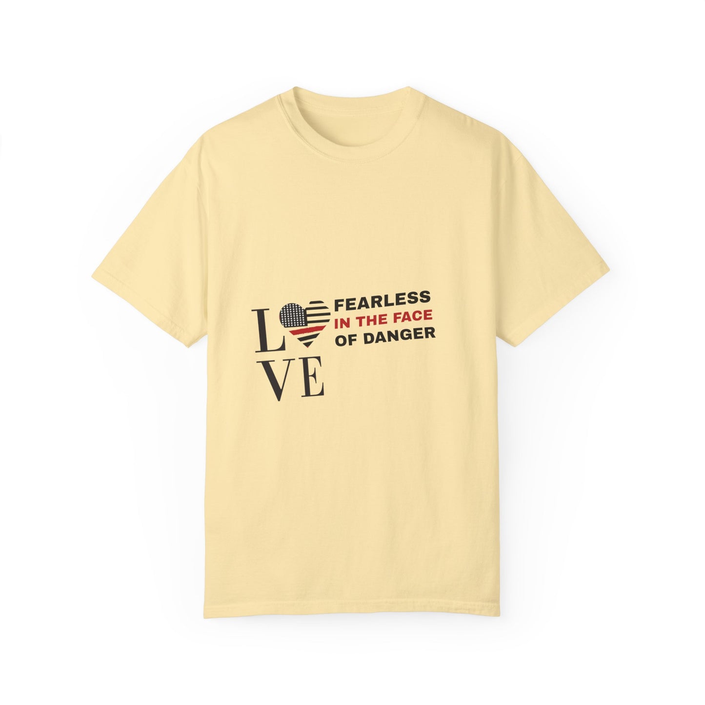 Firefighter Unisex Garment-Dyed T-Shirt – Fearless in the face of danger
