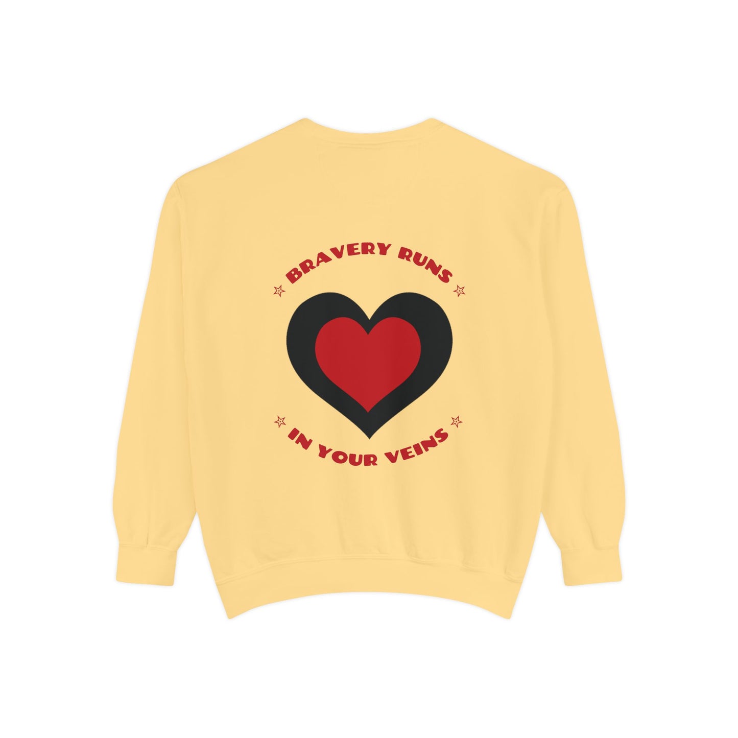 Firefighter Unisex Garment-Dyed Sweatshirt – Bravery runs in your veins