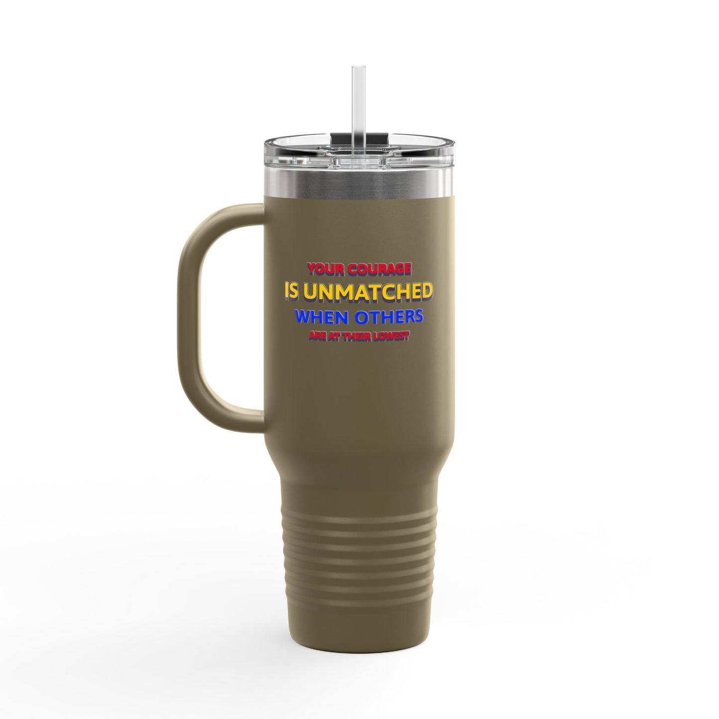 EMS Insulated Travel Mug, 40oz - Your courage is unmatched when others are at their lowest