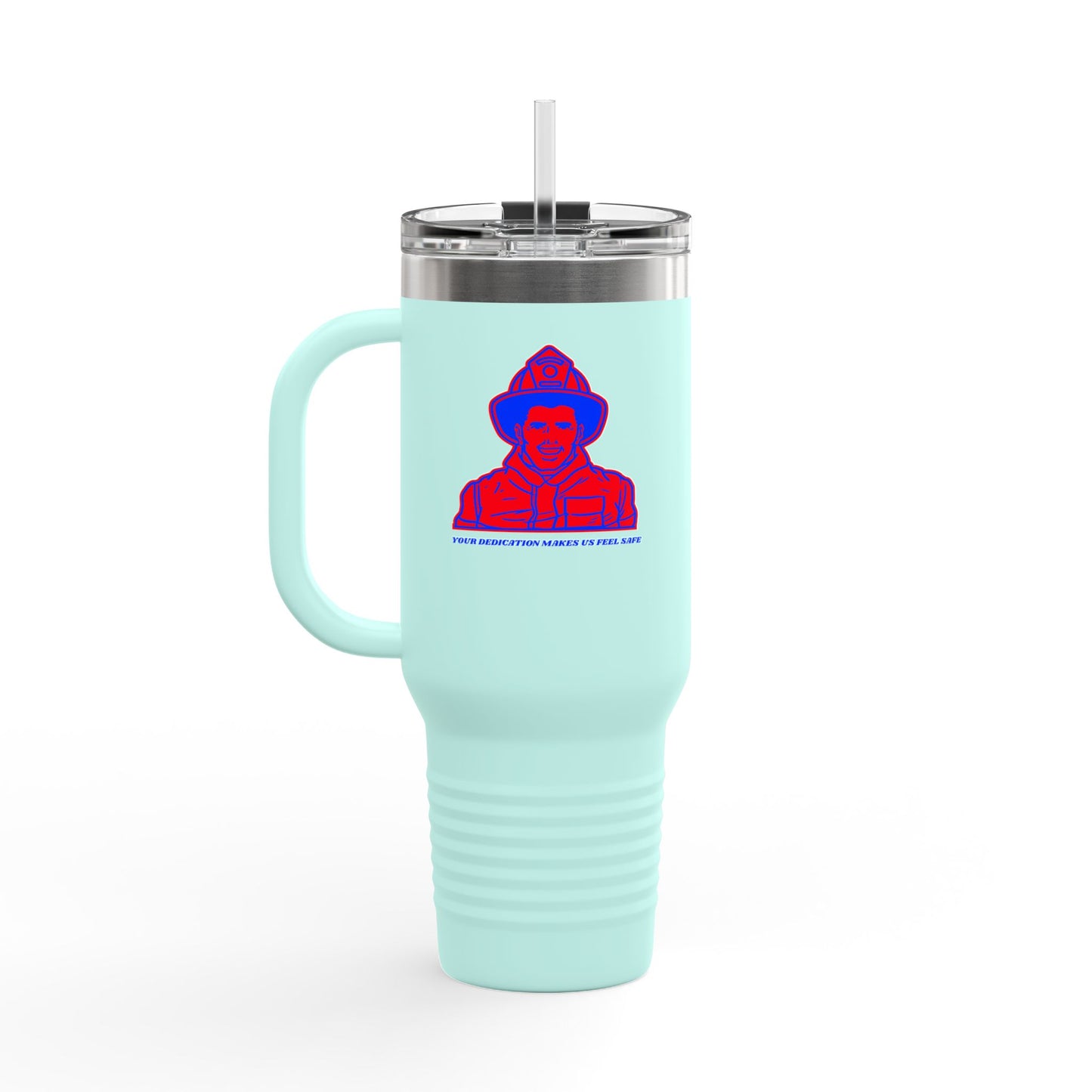 Firefighter Insulated Travel Mug, 40oz – Your dedication makes us feel safe