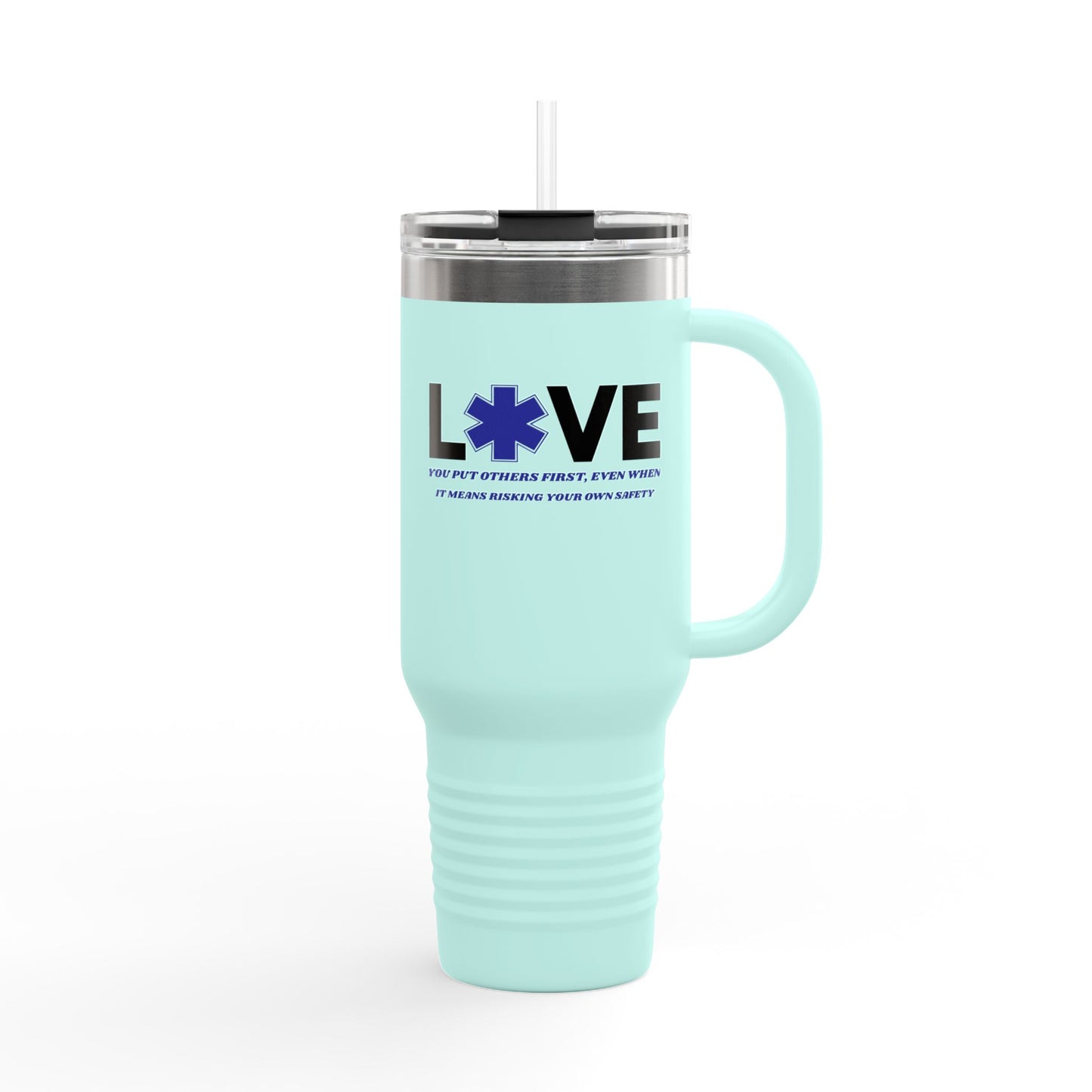 EMS Insulated Travel Mug, 40oz - You put others first, even when it means risking your own safety