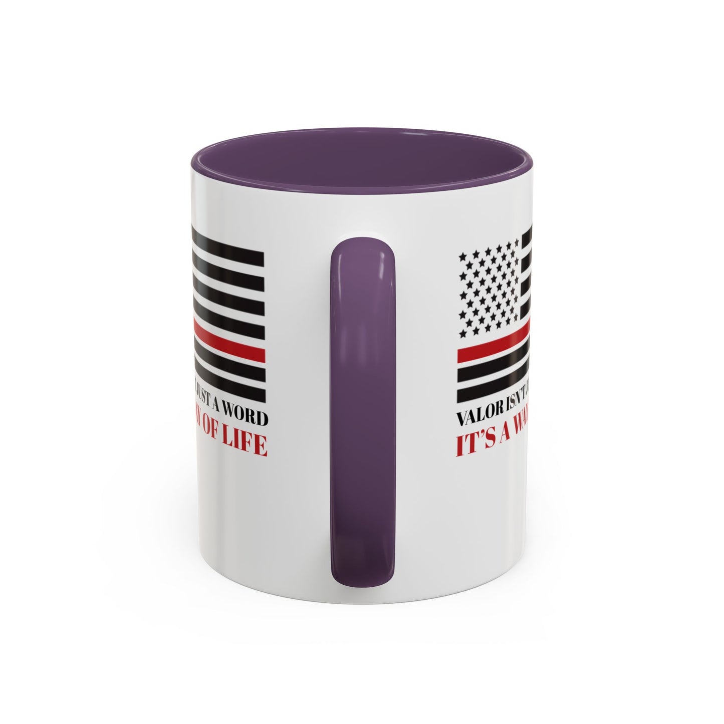 Firefighter Accent Coffee Mug – Valor isn’t just a word—it’s a way of life