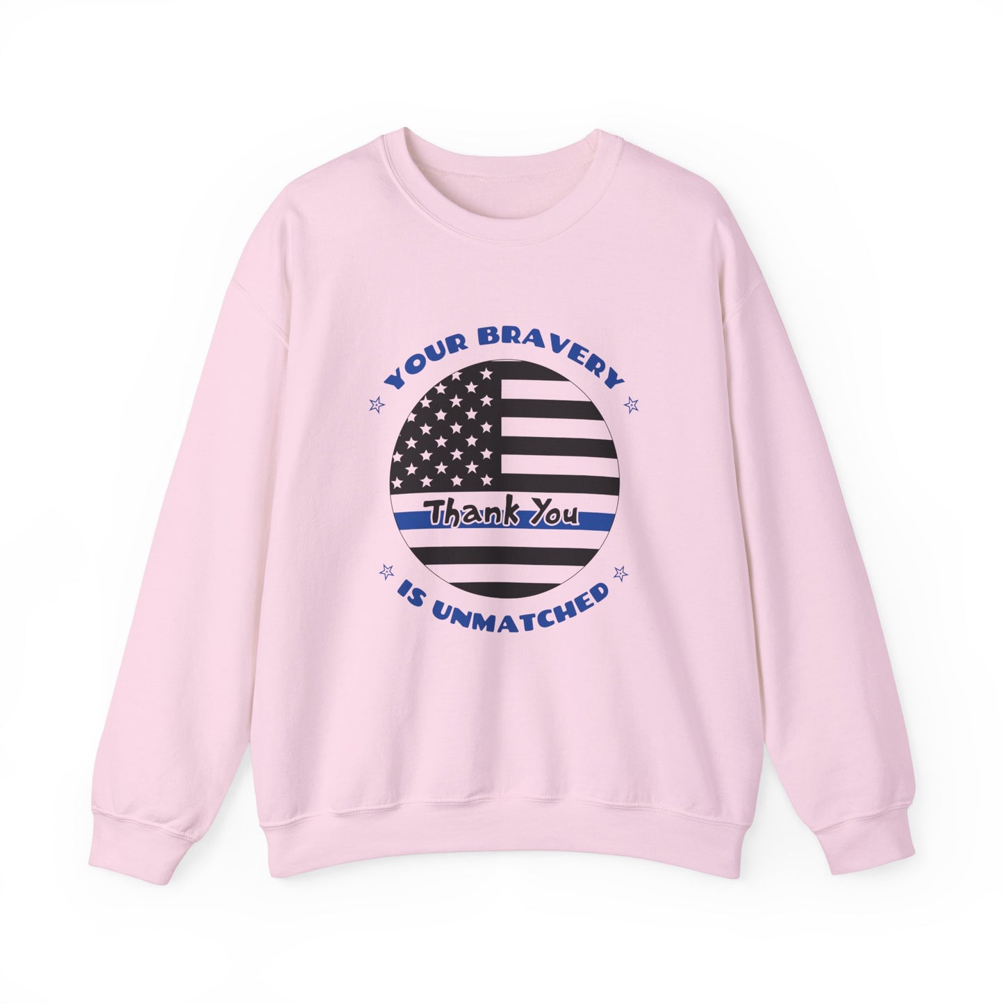 Police Unisex Heavy Blend Crewneck Sweatshirt – Your bravery is unmatched