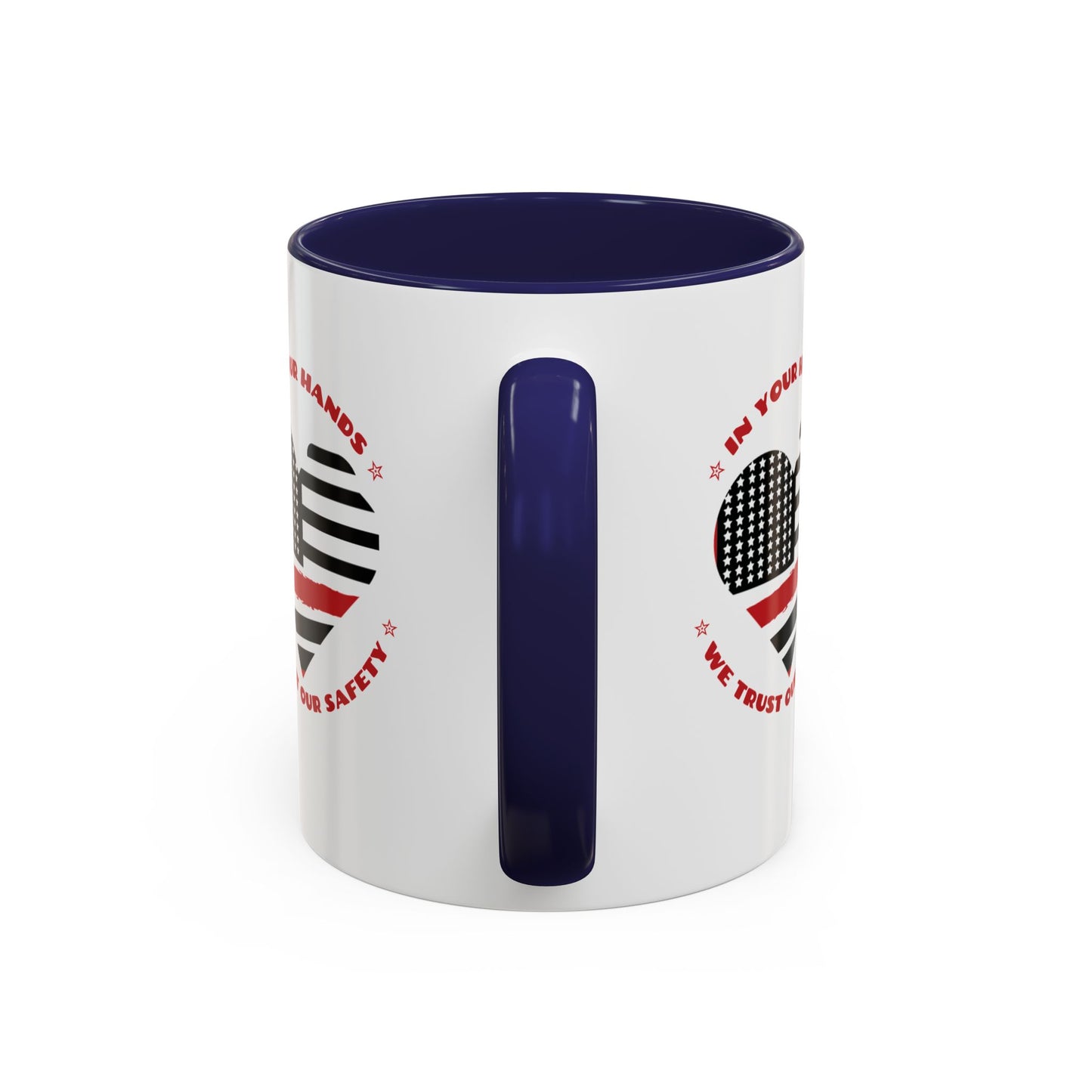 Firefighter Accent Coffee Mug – In your hands, we trust our safety