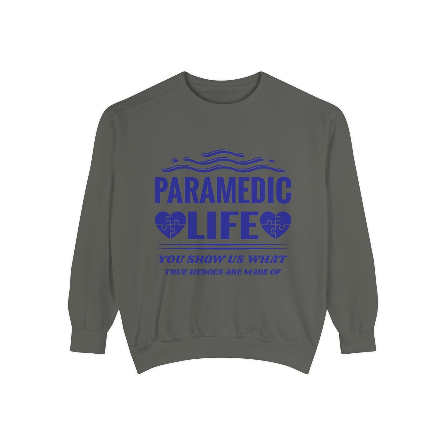 EMS Unisex Garment-Dyed Sweatshirt –You show us what true heroes are made of