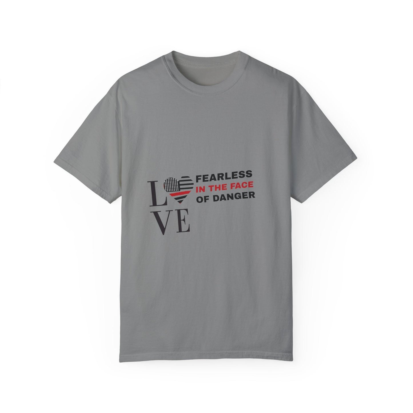 Firefighter Unisex Garment-Dyed T-Shirt – Fearless in the face of danger