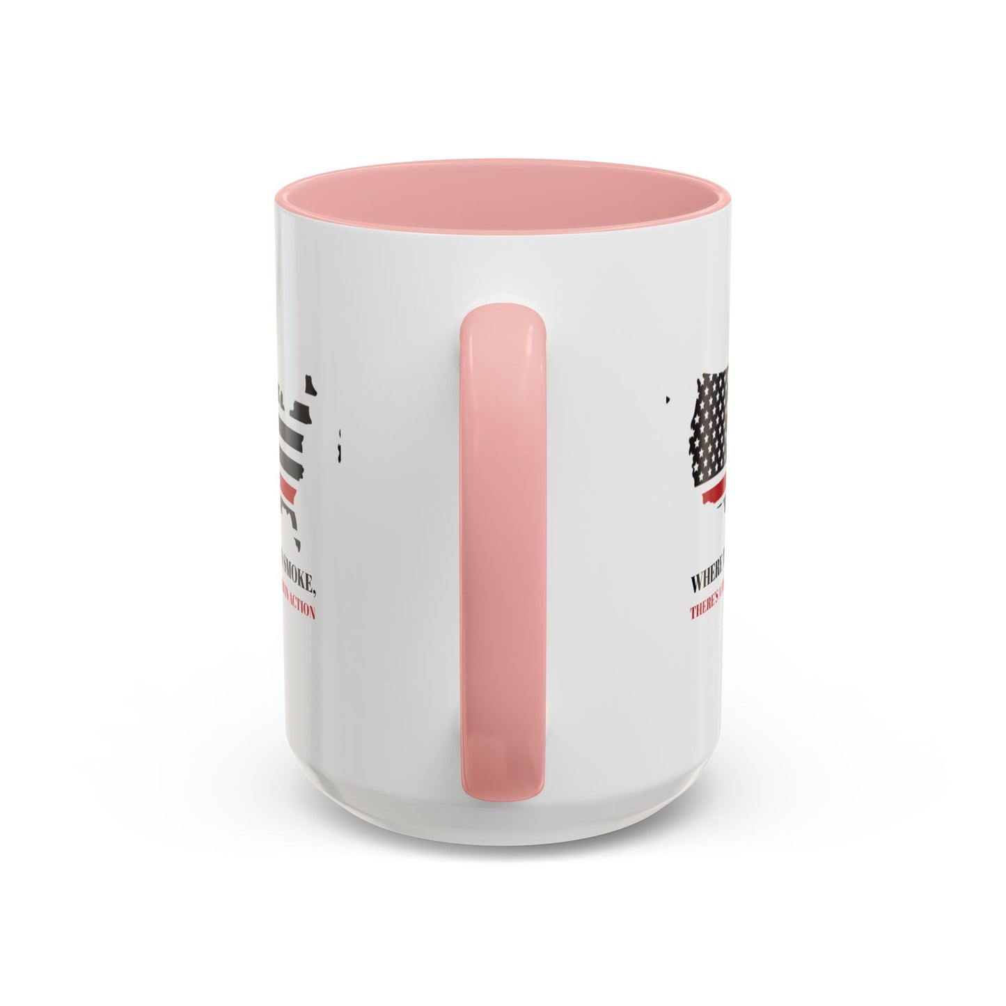 Firefighter Accent Coffee Mug – Where there’s smoke, there’s a firefighter in action