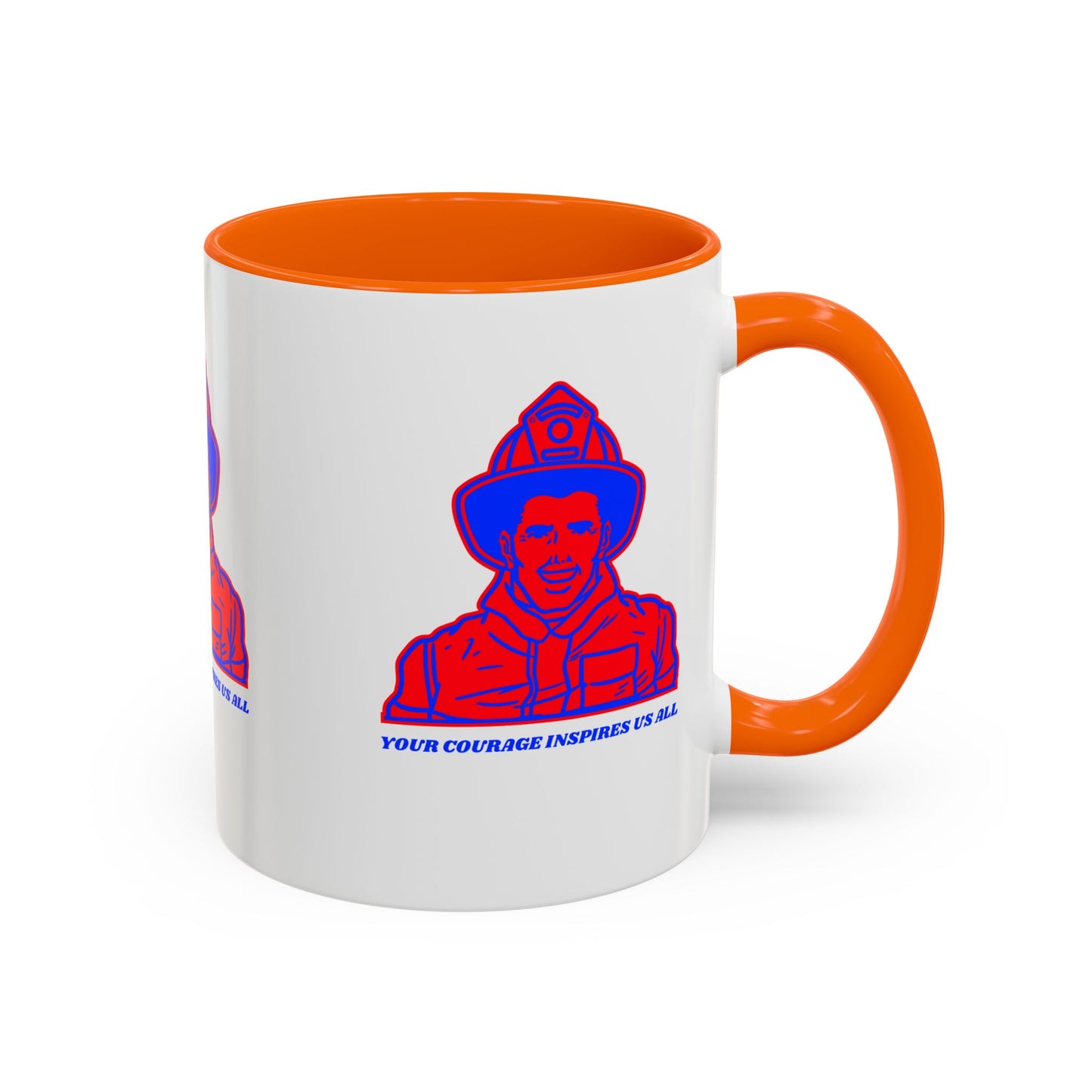 Firefighter Accent Coffee Mug – Your courage inspires us all