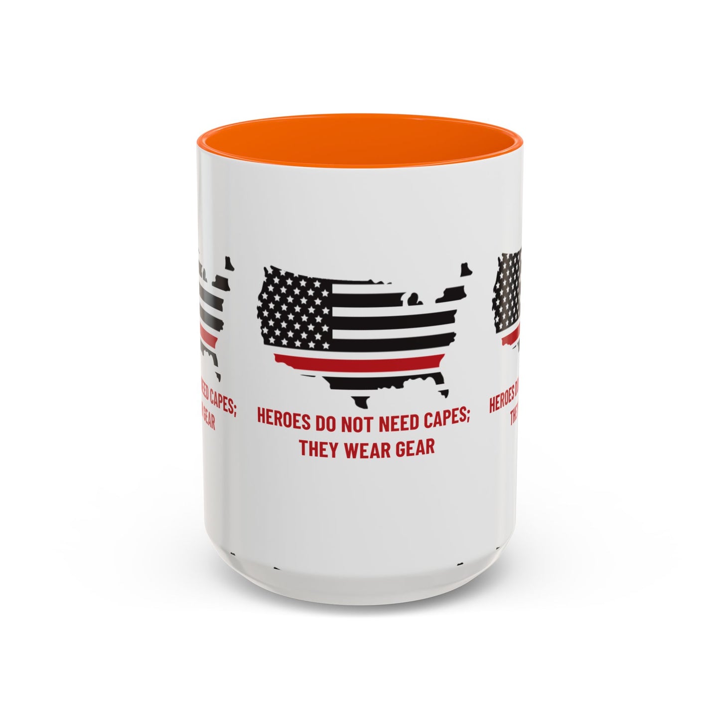 Firefighter Accent Coffee Mug – Heroes do not need capes; they wear gear