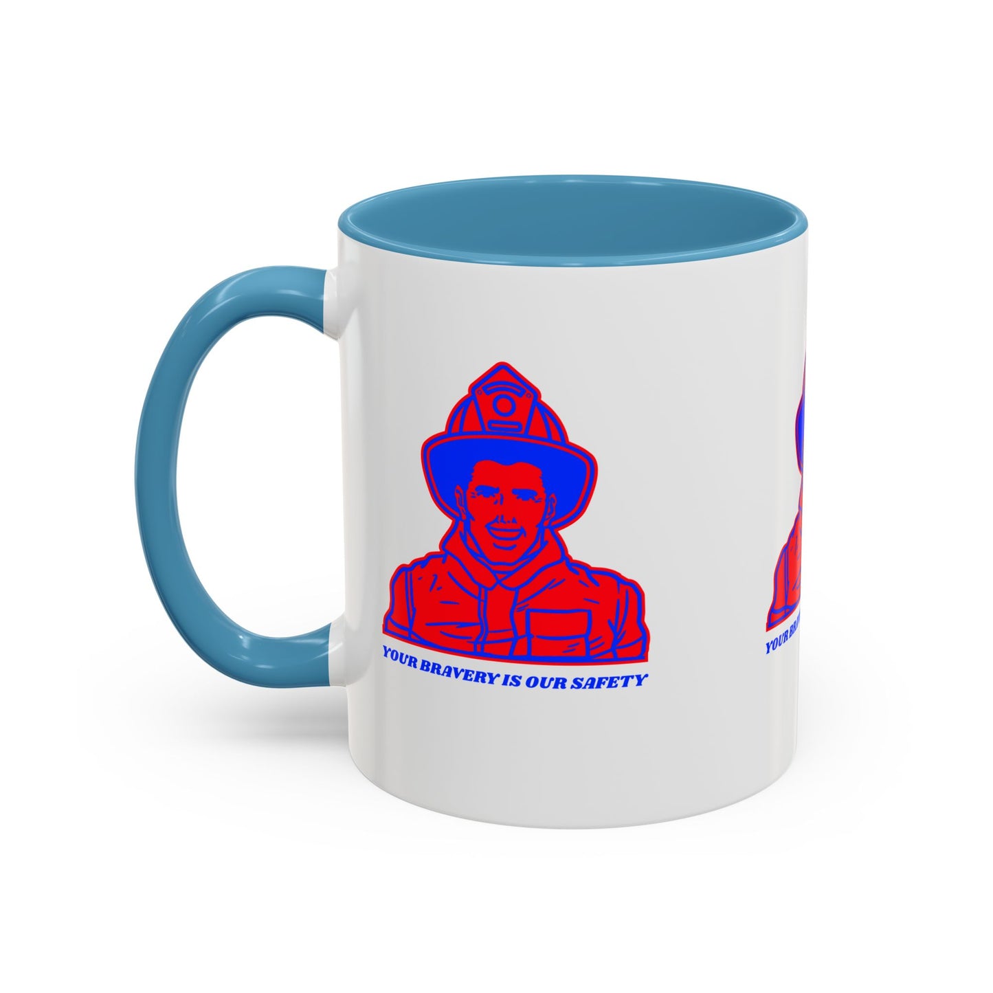 Firefighter Accent Coffee Mug – Your bravery is our safety