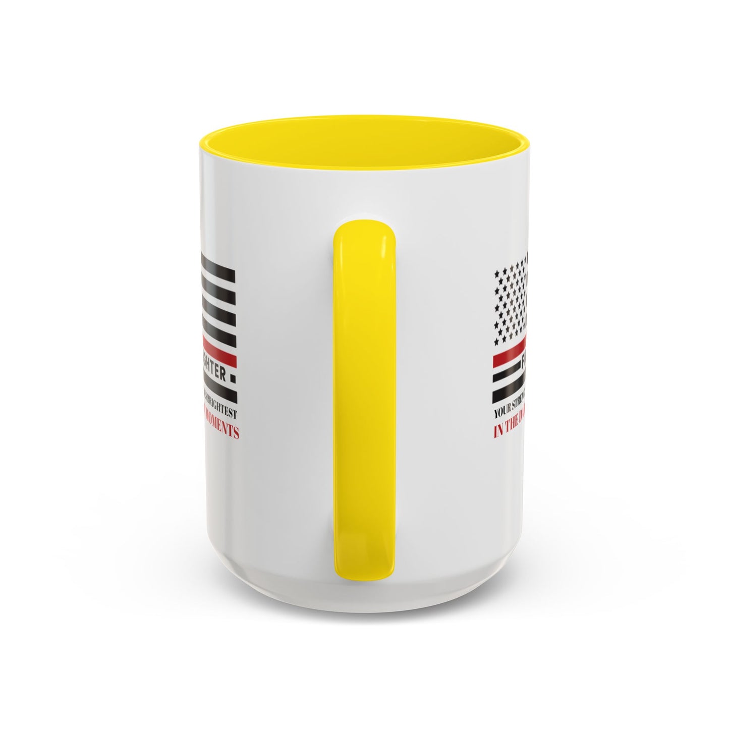 Firefighter Accent Coffee Mug – Your strength shines brightest in the darkest moments